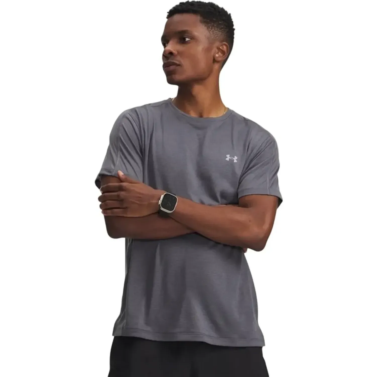 Under Armour Polo Under Armour Running Hombre Velociti Reflct Ss color gris | Platanitos