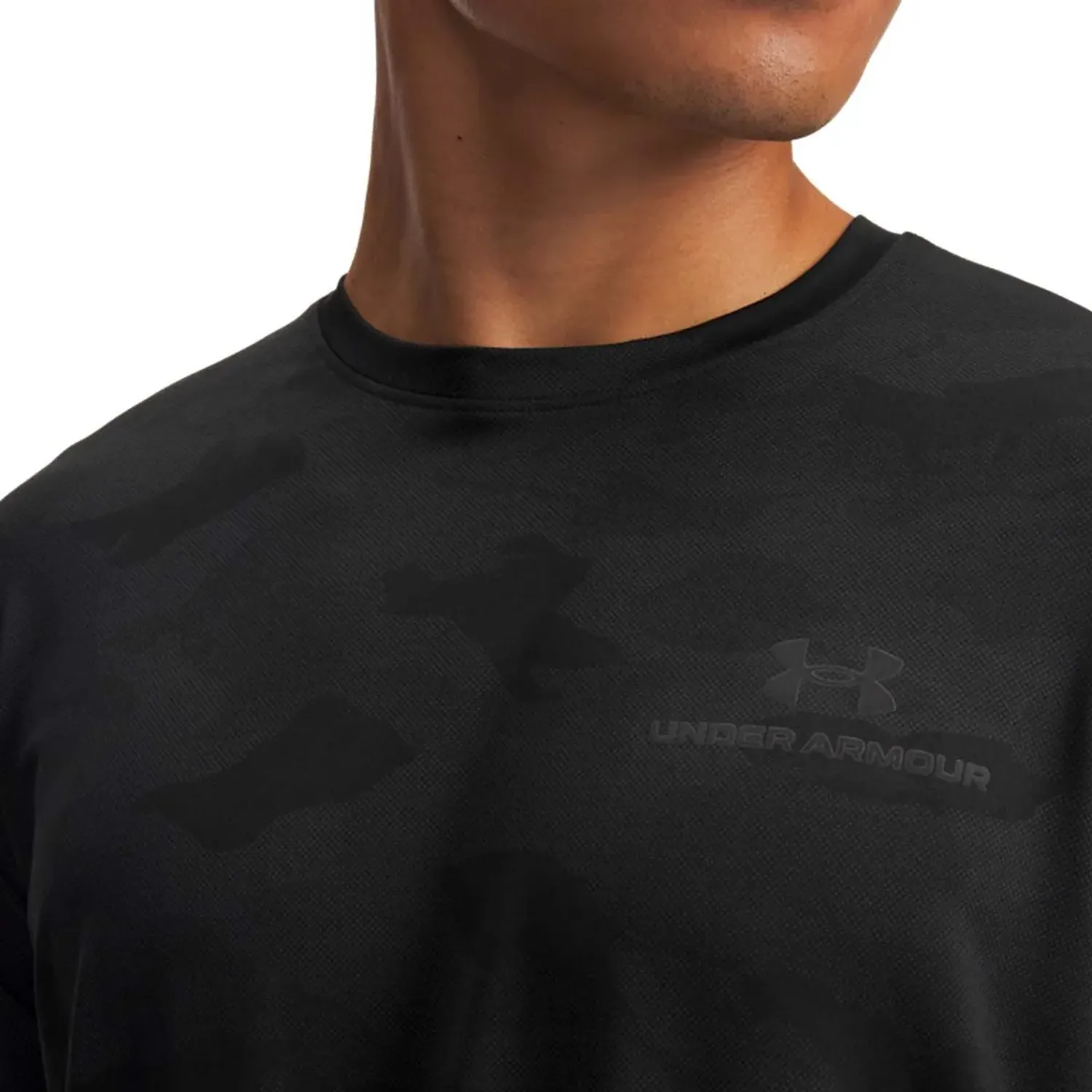 Polo Under Armour Training Hombre Vanish Energy Printed color negro | Platanitos