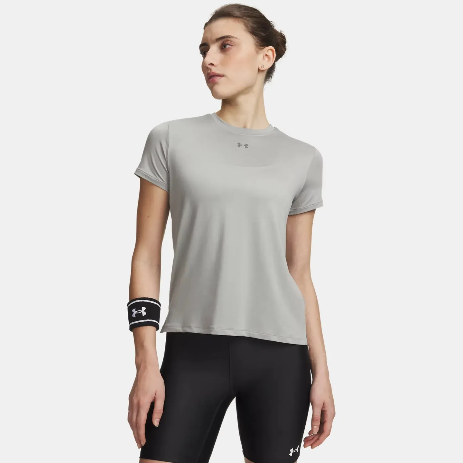 Polo Under Armour Training Mujer  Vanish Ss color gris | Platanitos