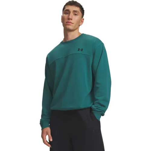 Polera Under Armour Deportiva Hombre Rival Lw Crew color verde | Platanitos