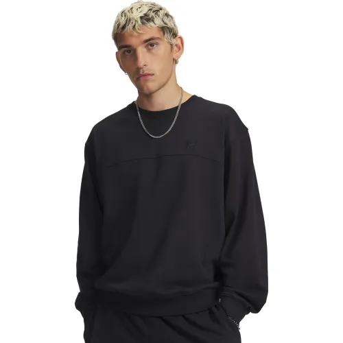 Polera Under Armour Deportiva Hombre Rival Lw Crew color negro | Platanitos