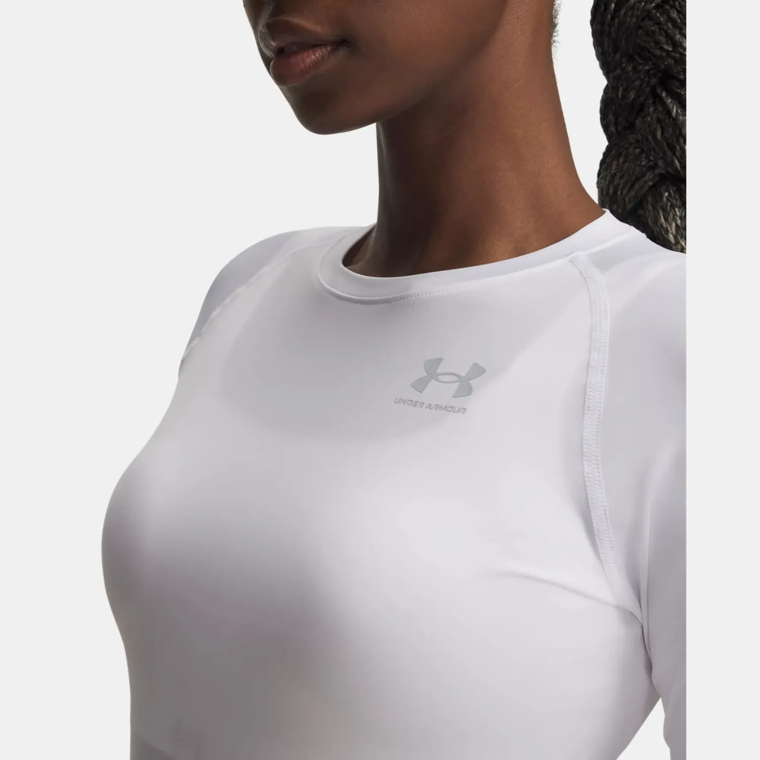 Polo Under Armour Training Mujer Authentics Comp color blanco | Platanitos