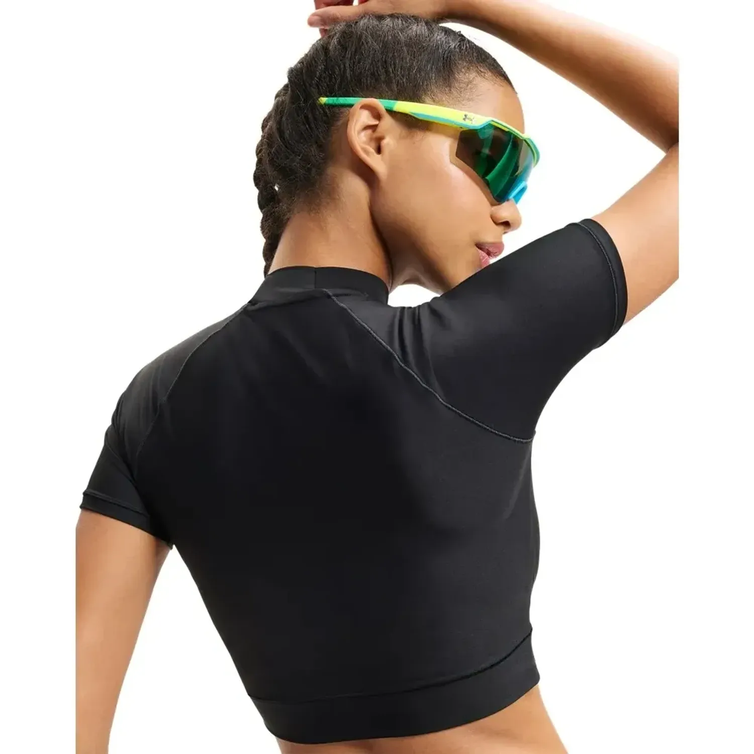 Under Armour Polo Under Armour Training Mujer Heatgear Crop Top Mock color negro | Platanitos