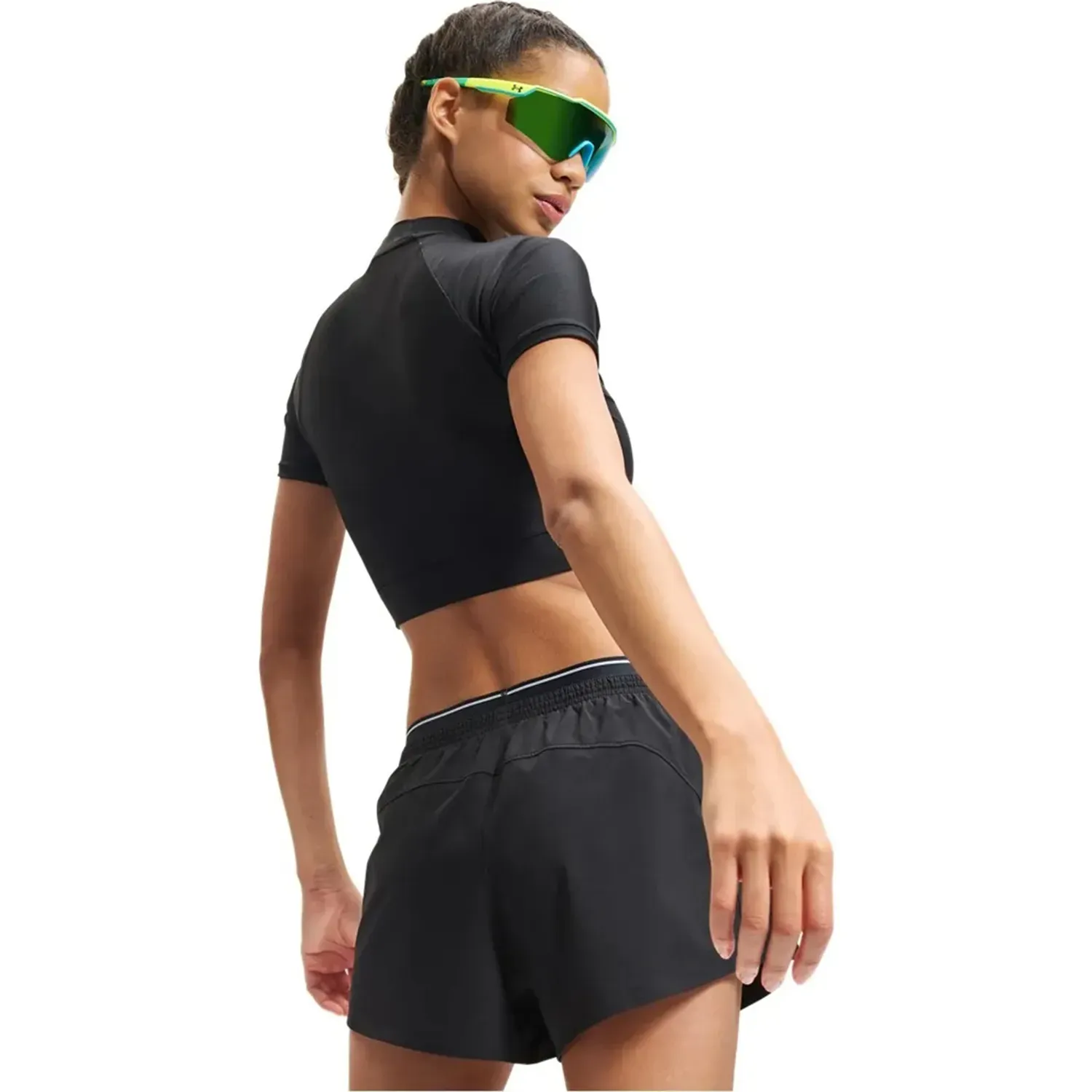 Under Armour Polo Under Armour Training Mujer Heatgear Crop Top Mock color negro | Platanitos