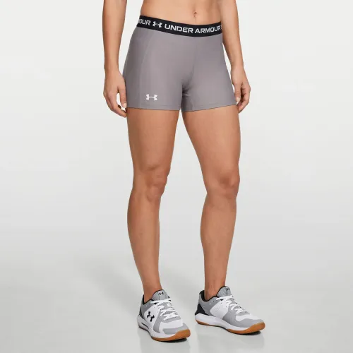 Short Under Armour Training Mujer Heatgear Shorty color gris | Platanitos