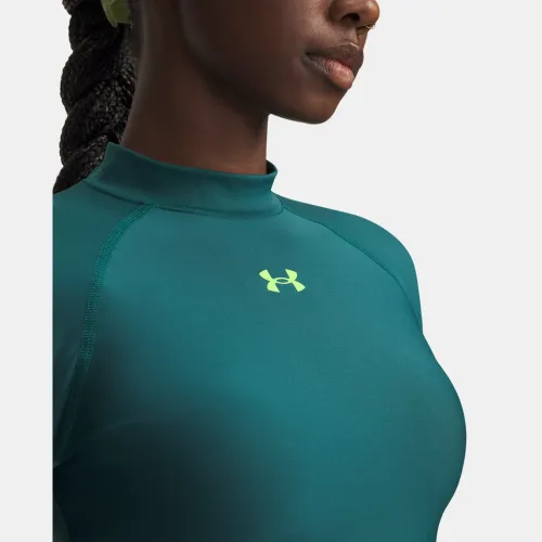 Under Armour Polo Training Mujer Heatgear Crop Mock Ls