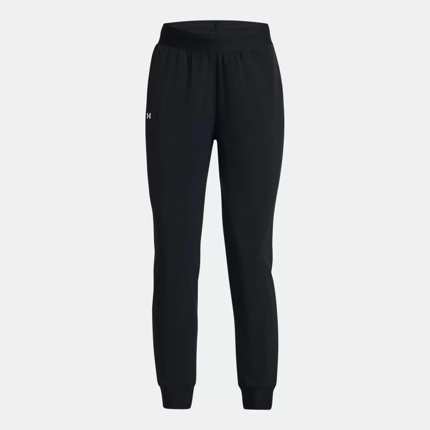 Pantalon Under Armour Deportivo Mujer  Rival Hi Rise Woven Pant color negro | Platanitos
