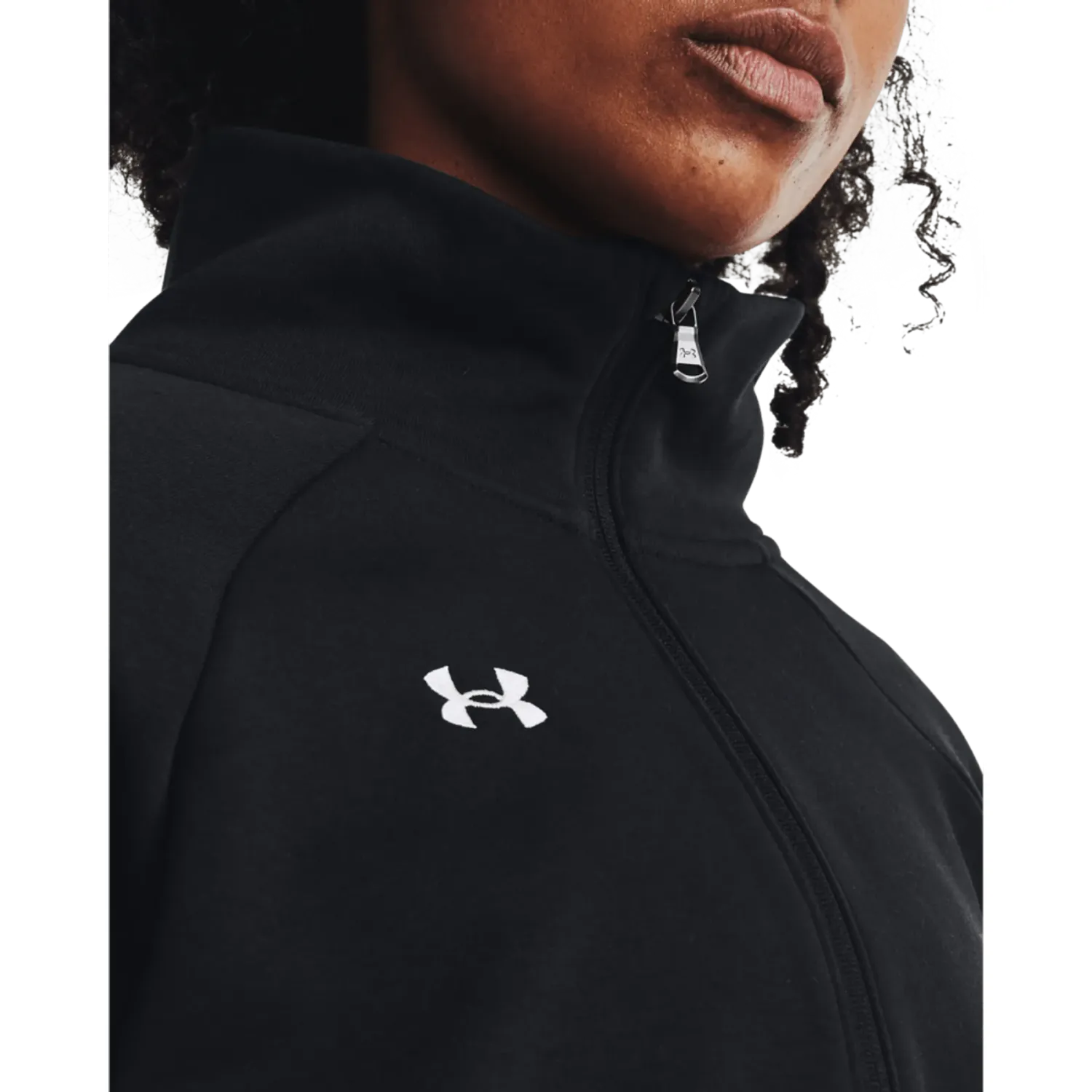 Casaca Under Armour Urbana Mujer  Rival Fleece Hz color negro | Platanitos