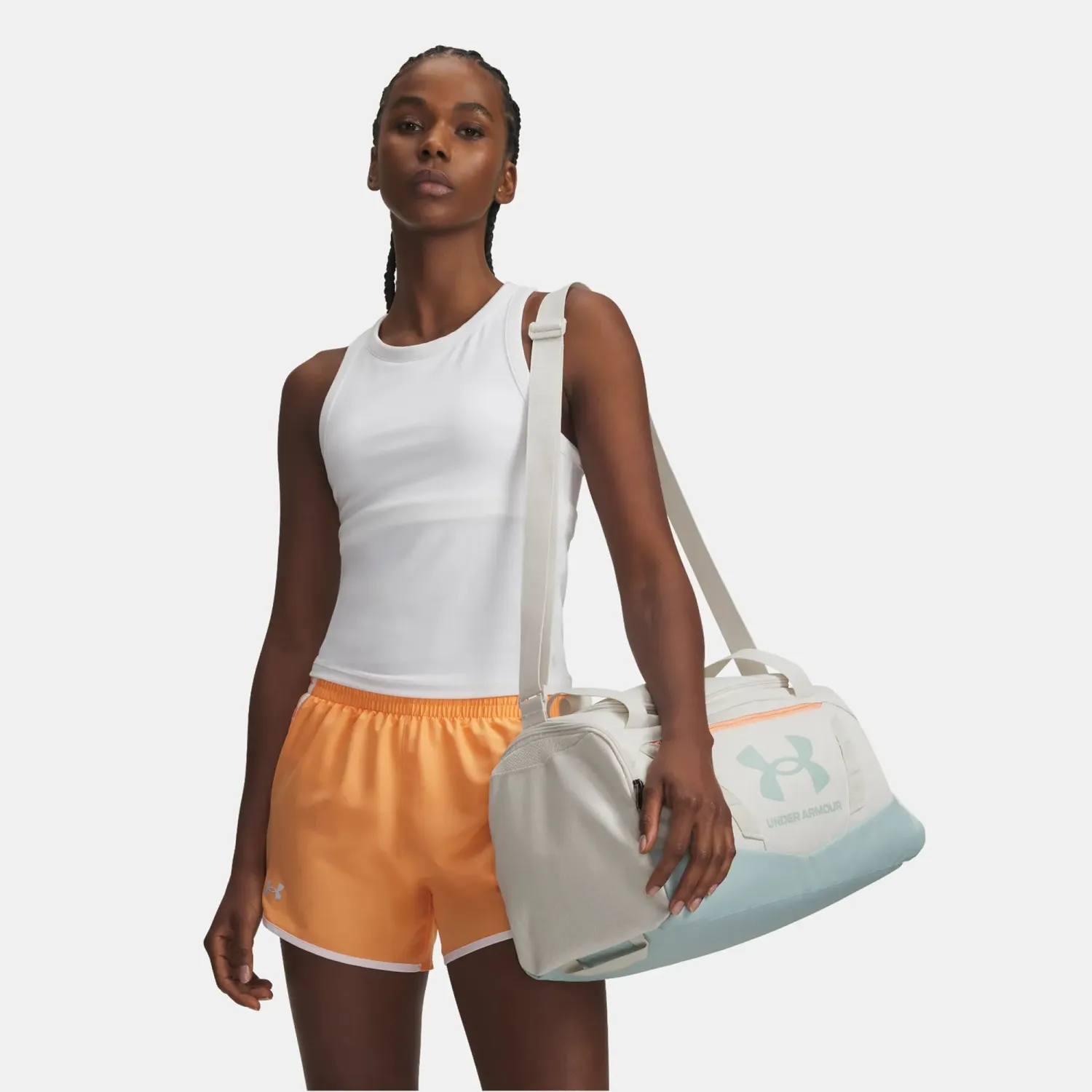 Maletin Under Armour Deportivo Unisex Undeniable 5.0 Duffle color blanco | Platanitos