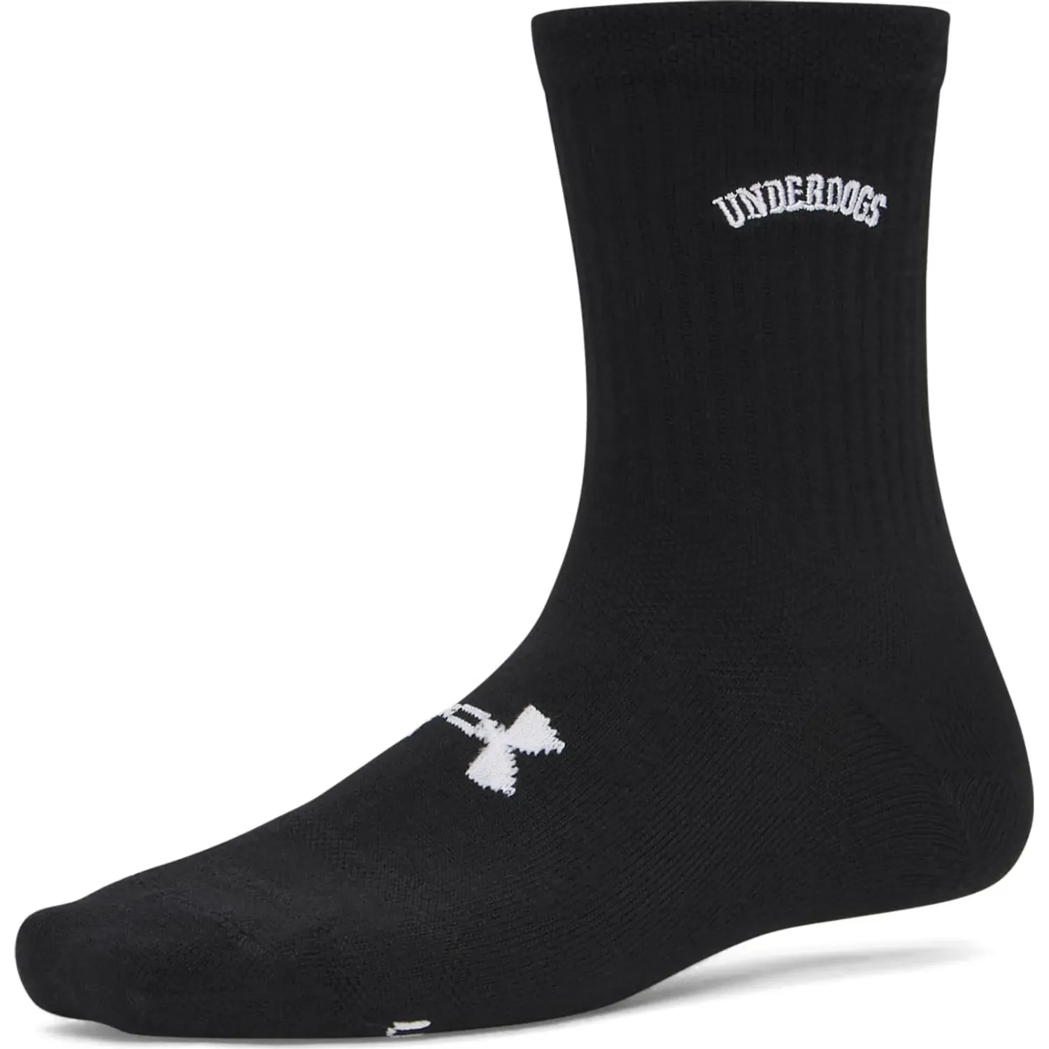 Medias Under Armour Deportivas Mujer Essential Mid Crew - 3 Pares color negro | Platanitos