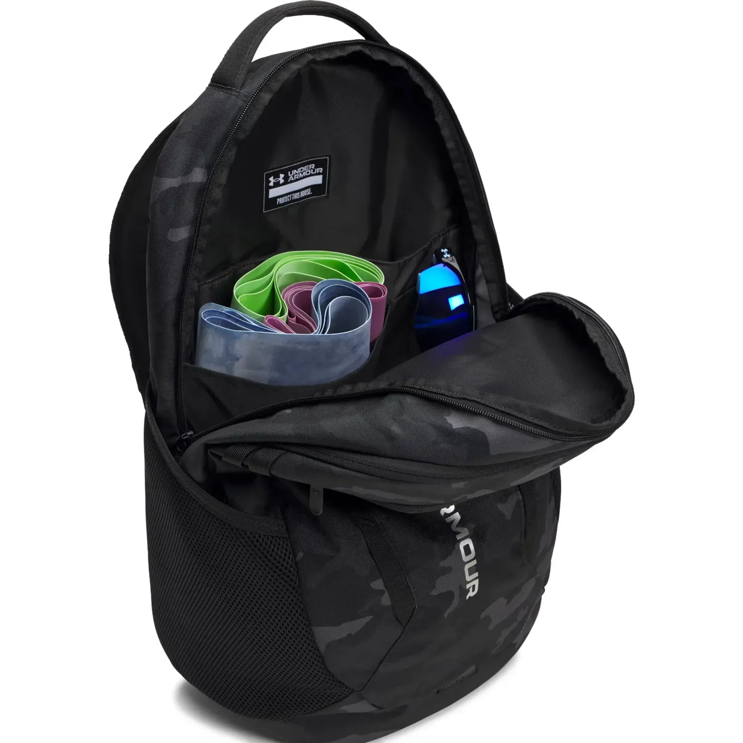 Mochila Under Armour Training Unisex Adulto Hustle 6.0 - 29 L color negro | Platanitos