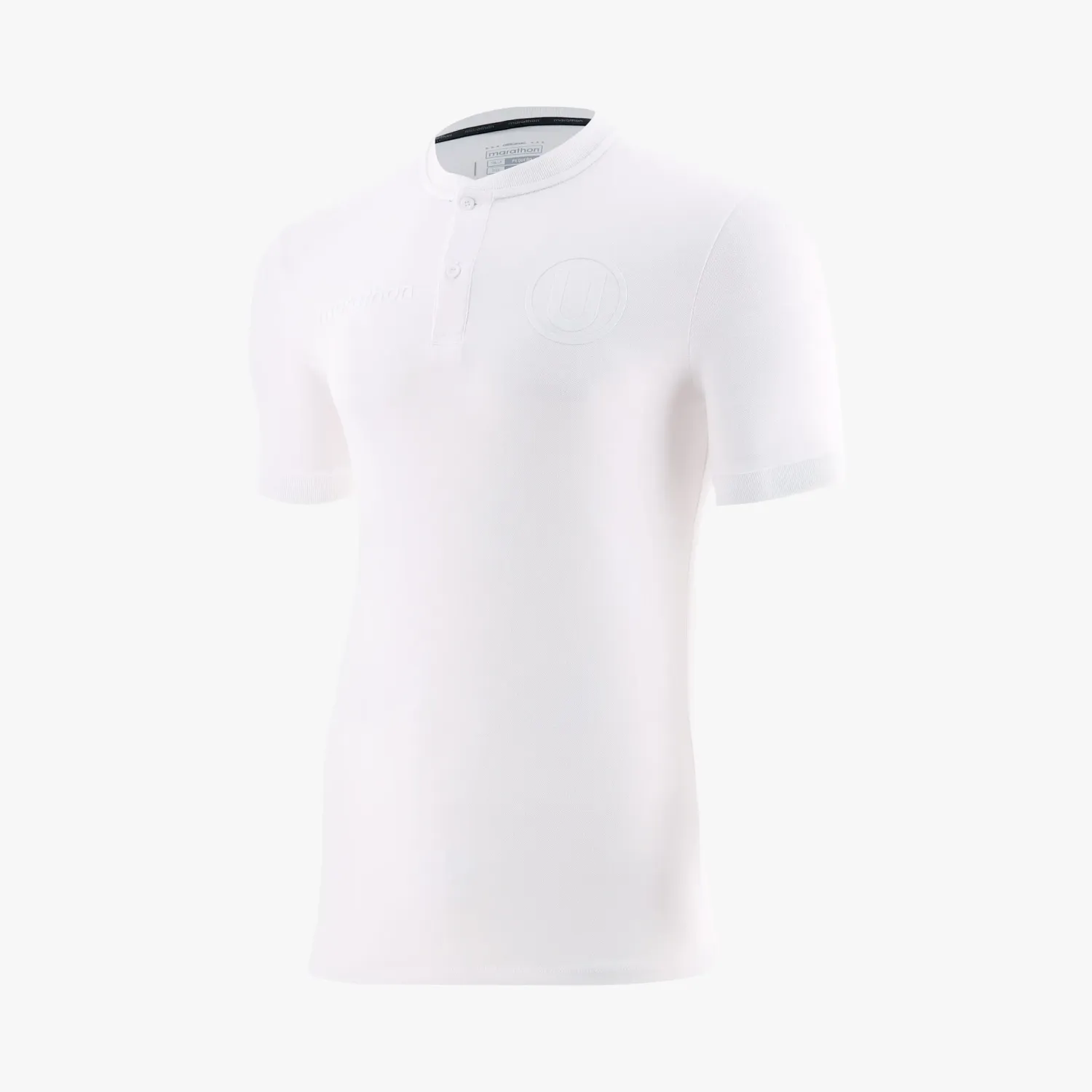 Polo Universitario Con Cuello Hombre Mao Universitario 2026 color blanco | Platanitos