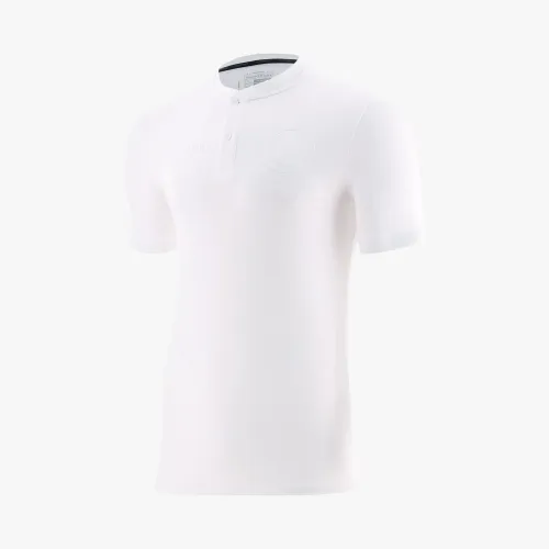 Polo Universitario Con Cuello Hombre Mao Universitario 2026 color blanco | Platanitos