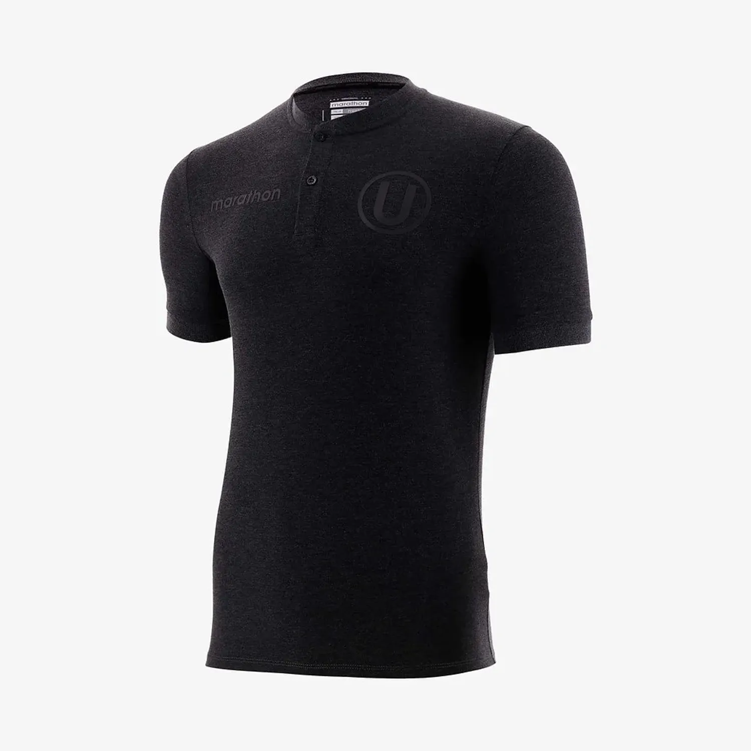 Polo Universitario Con Cuello Hombre Mao Universitario 2026 color negro | Platanitos