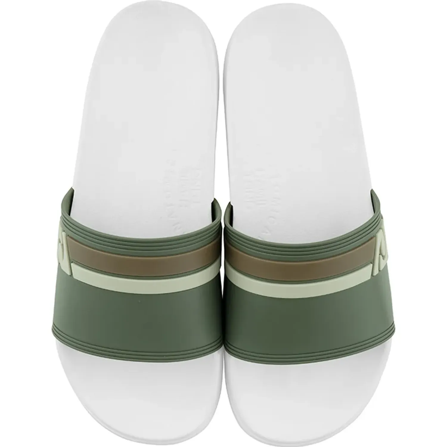 Sandalias Beach De Goma Hombre Capellada Brasil color blanco | Platanitos
