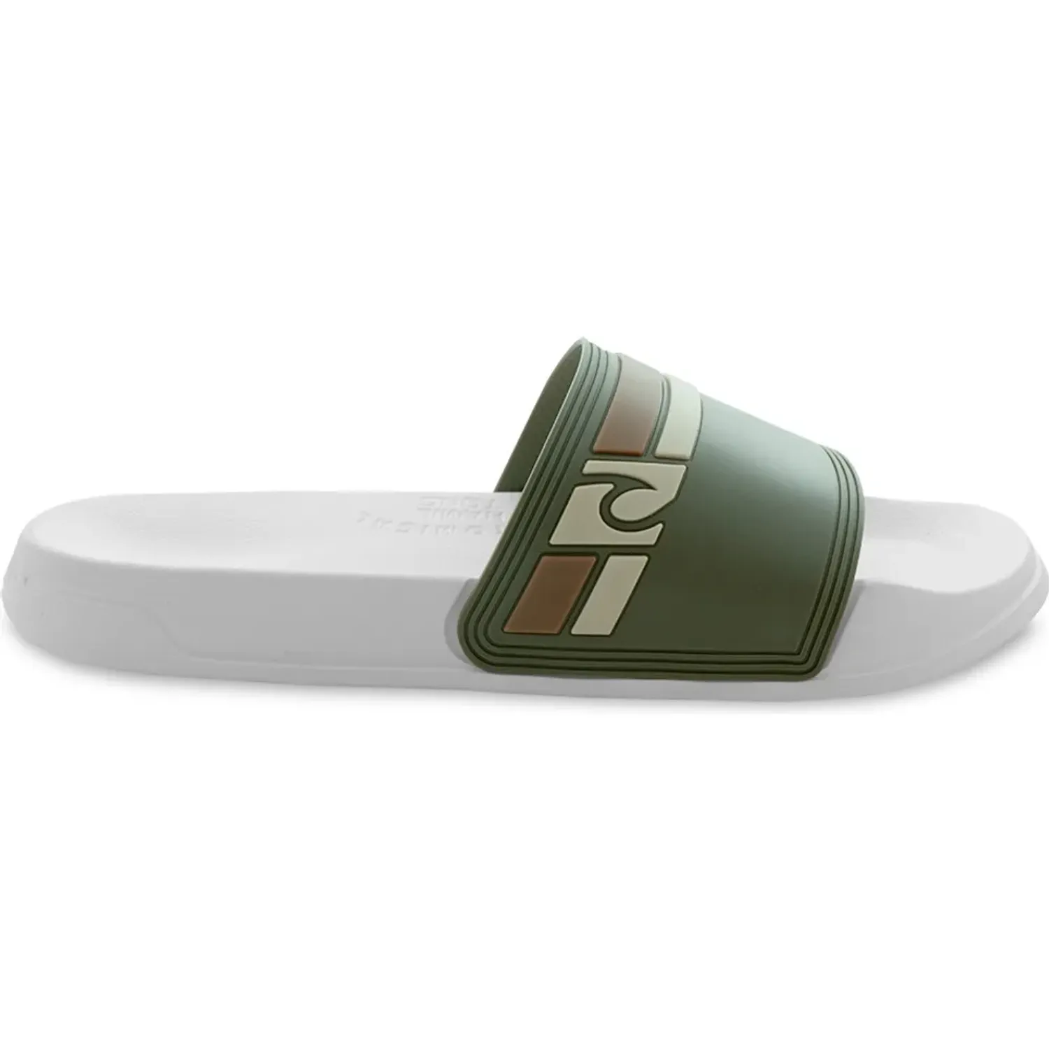 Sandalias Beach De Goma Hombre Capellada Brasil color blanco | Platanitos