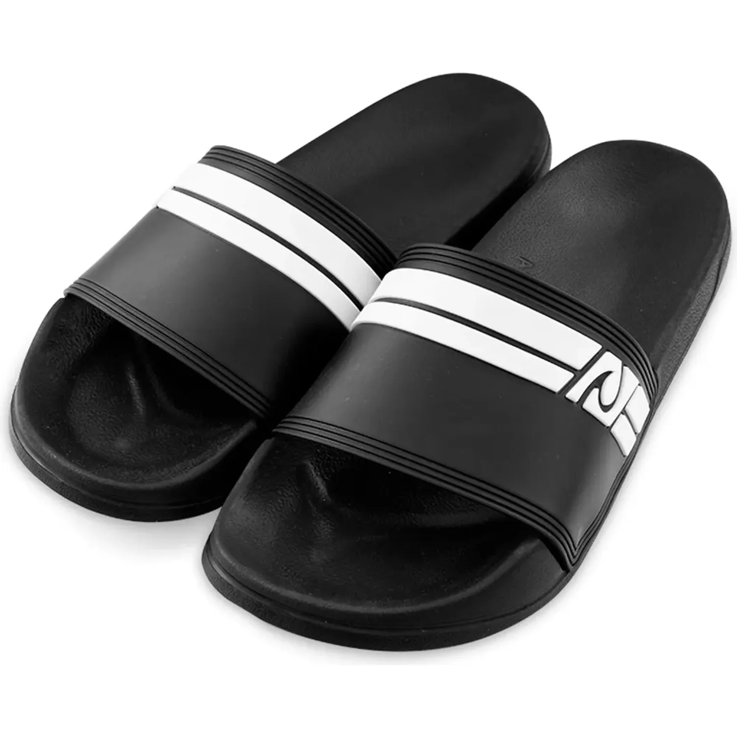 Sandalias Beach De Goma Hombre Capellada Brasil color negro | Platanitos