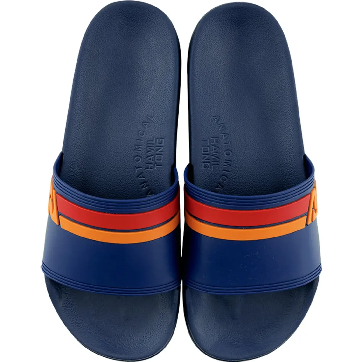 Sandalias Beach De Goma Hombre Capellada Brasil color azul marino | Platanitos
