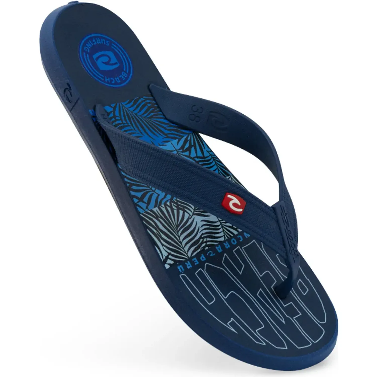 Sandalias Beach Playeras Hombre Makani color azul marino | Platanitos