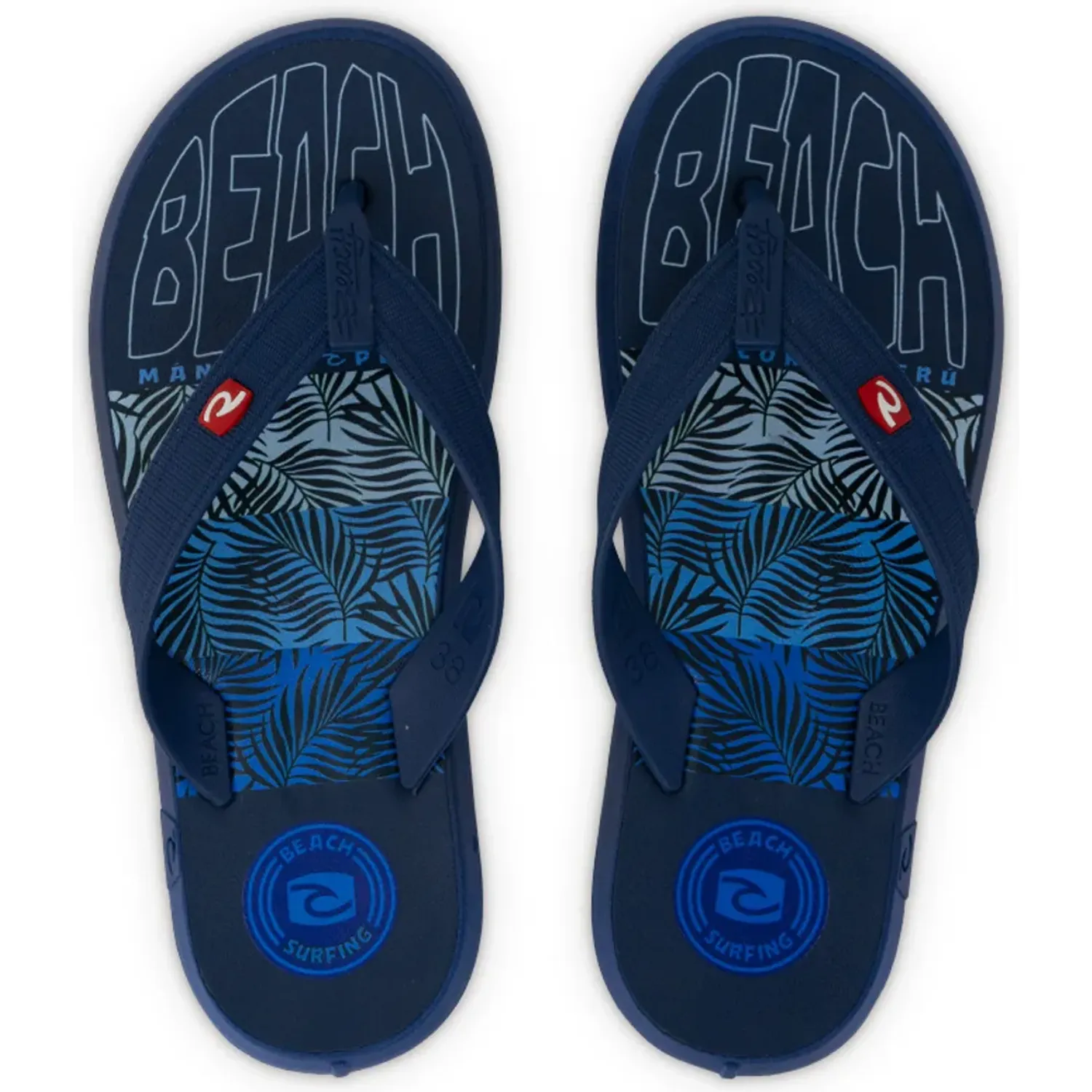 Sandalias Beach Playeras Hombre Makani color azul marino | Platanitos