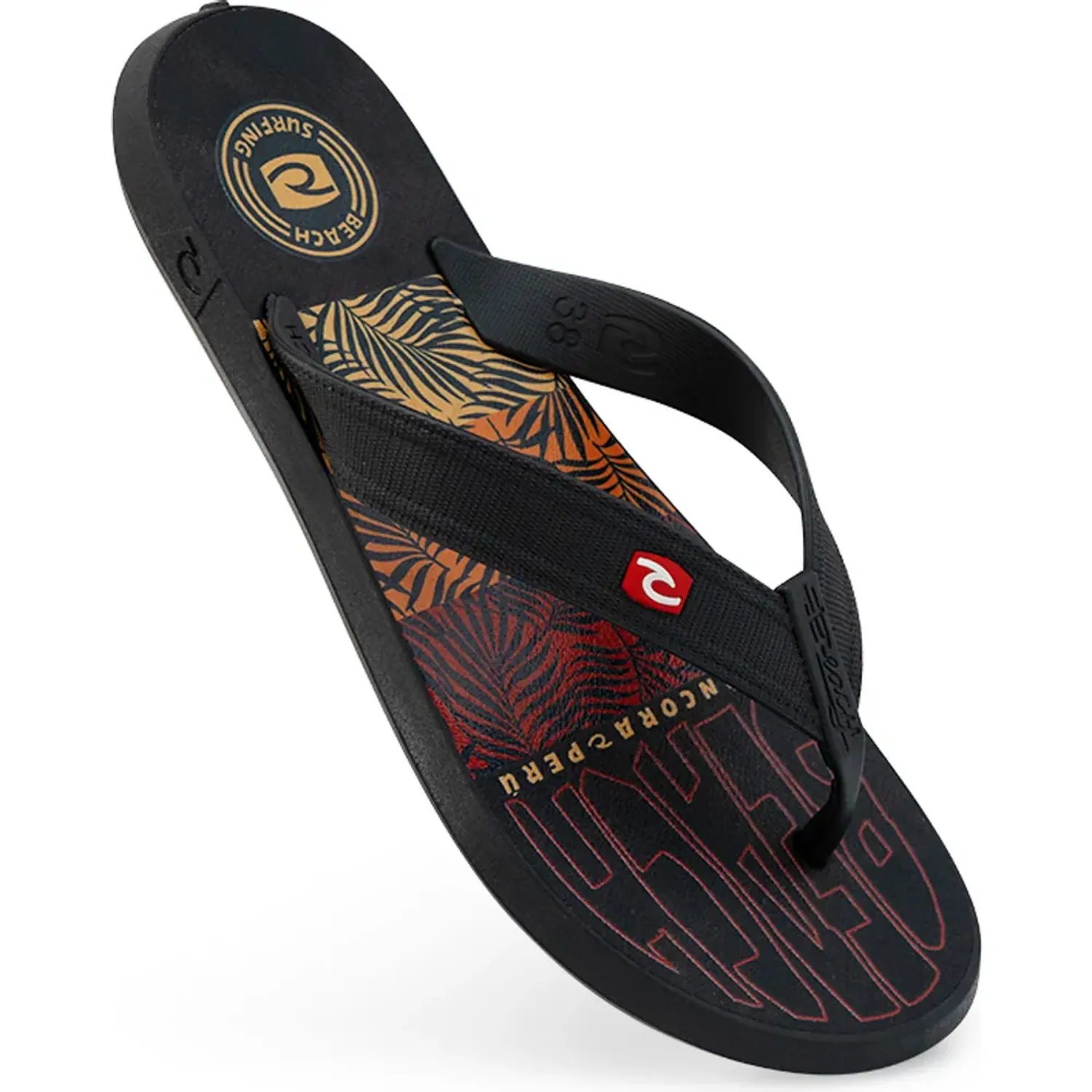 Sandalias Beach Playeras Hombre Makani color negro | Platanitos