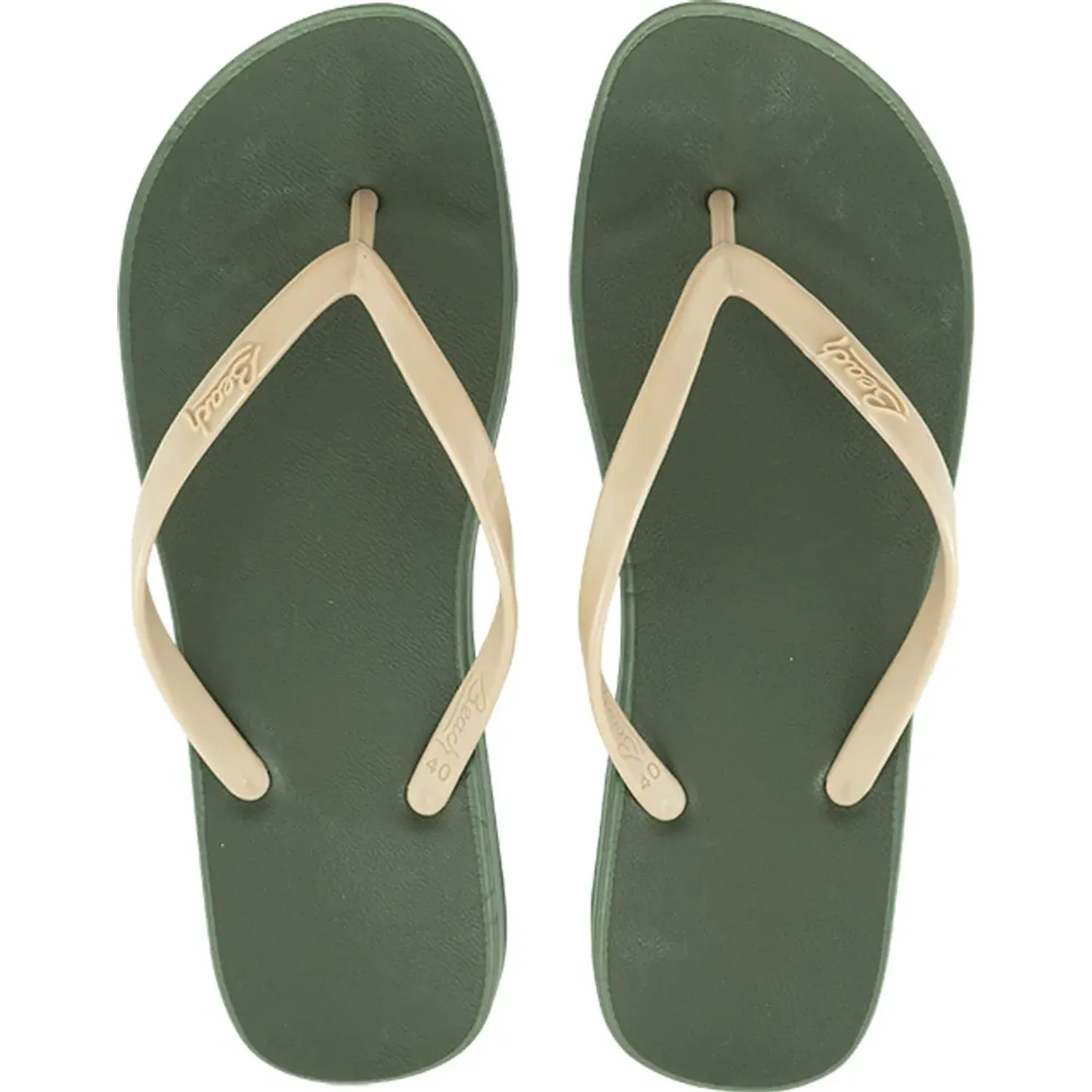 Sandalias Beach Playeras Mujer Anatomica color verde hoja | Platanitos