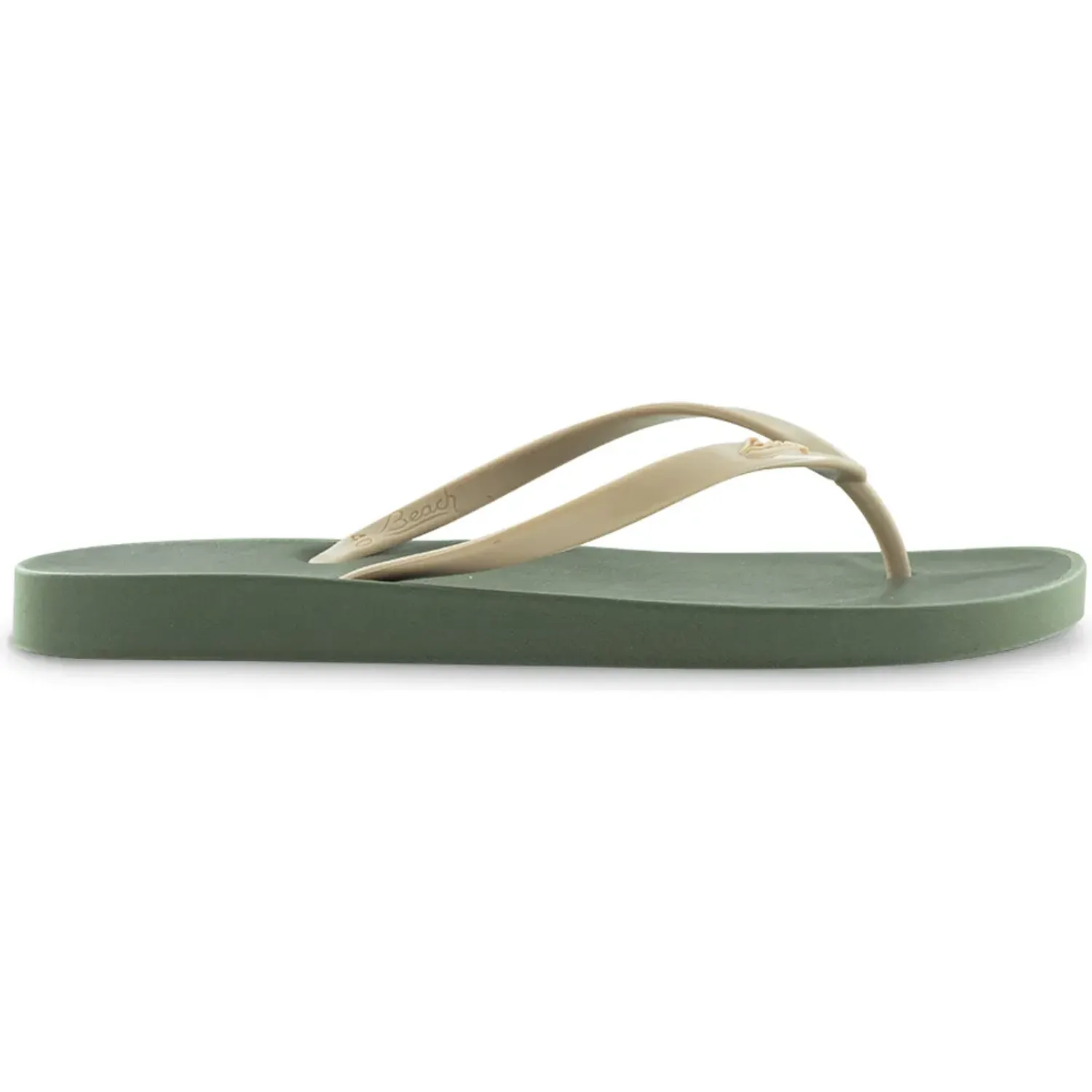 Sandalias Beach Playeras Mujer Anatomica color verde hoja | Platanitos