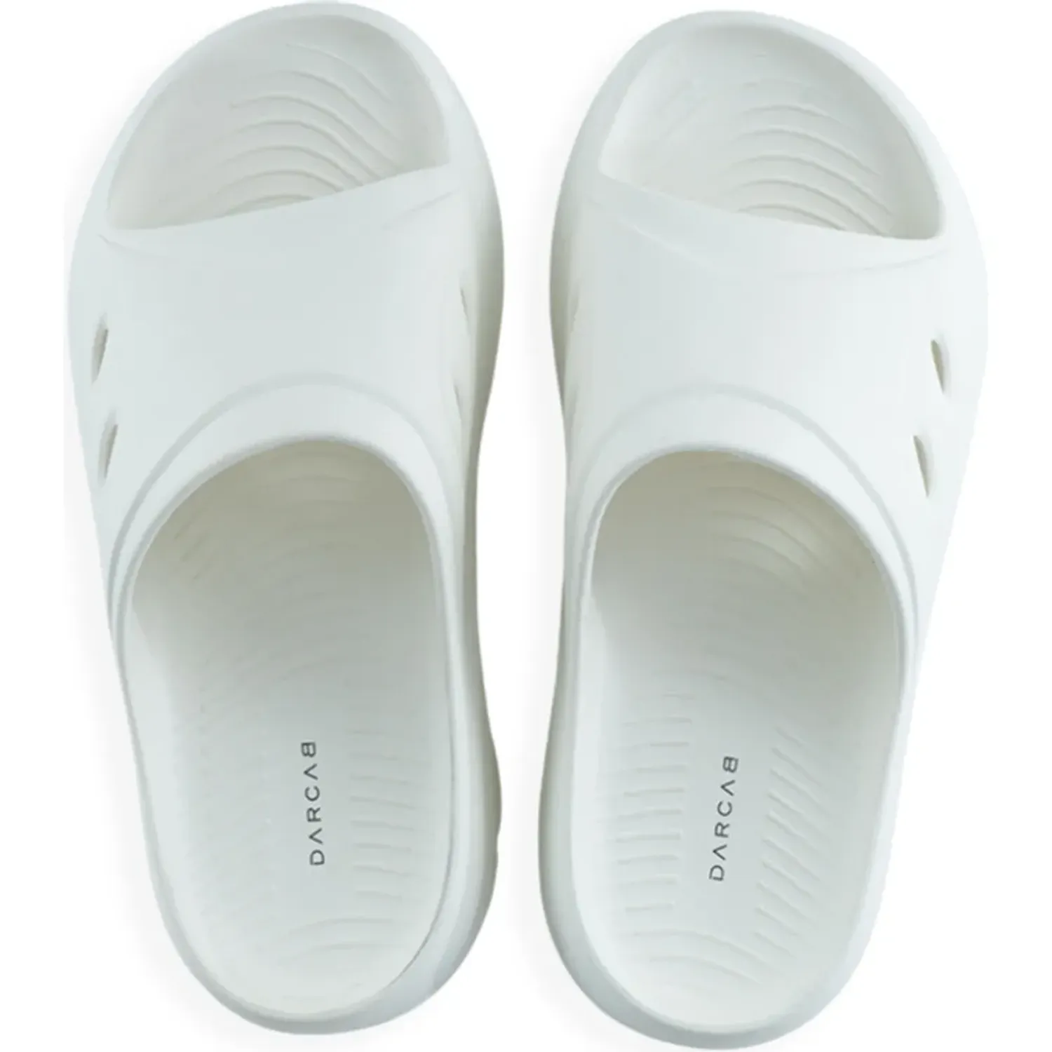 Sandalias Beach Unisex De Goma Eva Tractor color blanco perla | Platanitos