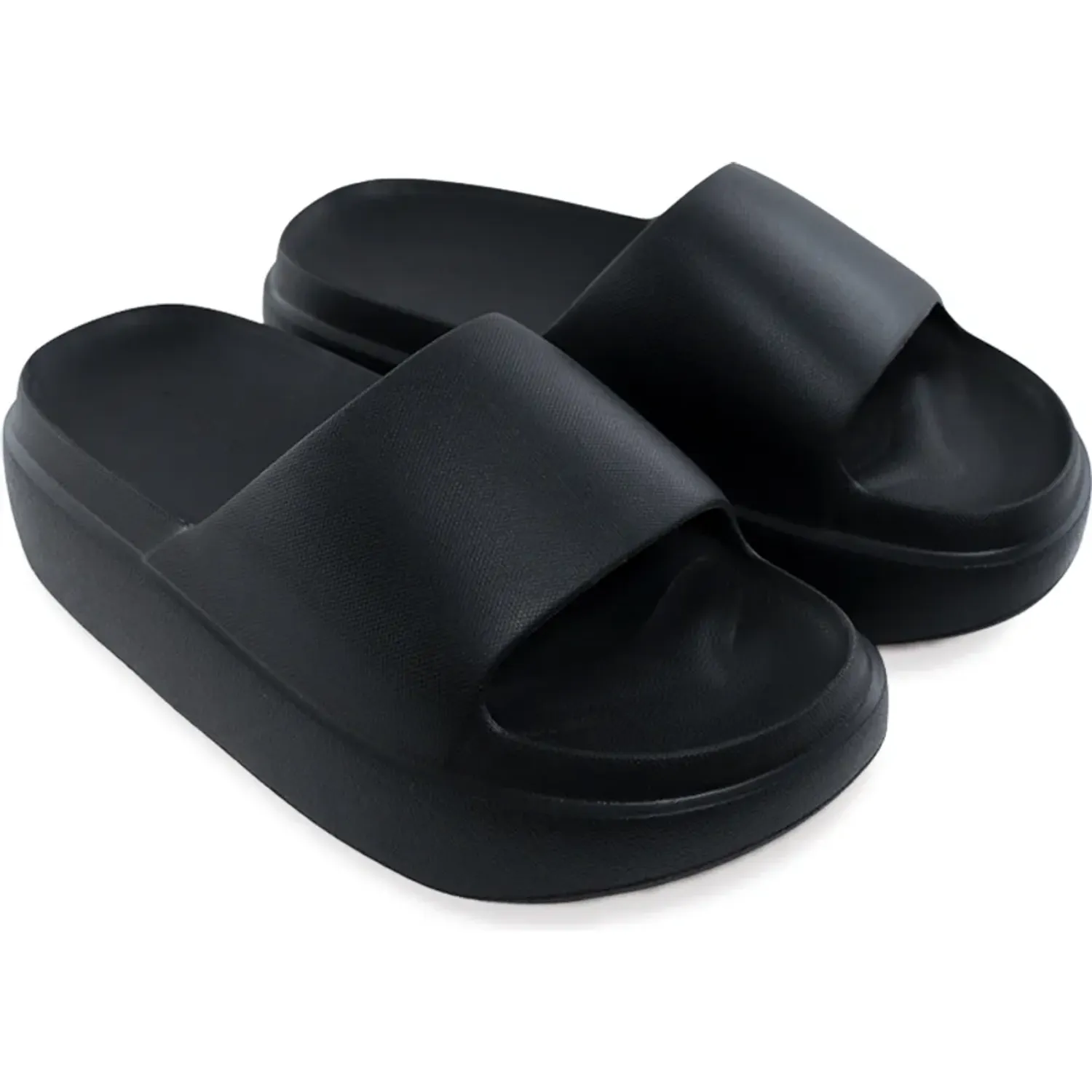 Sandalias Beach Mujer De Goma Eva Minerva color negro | Platanitos