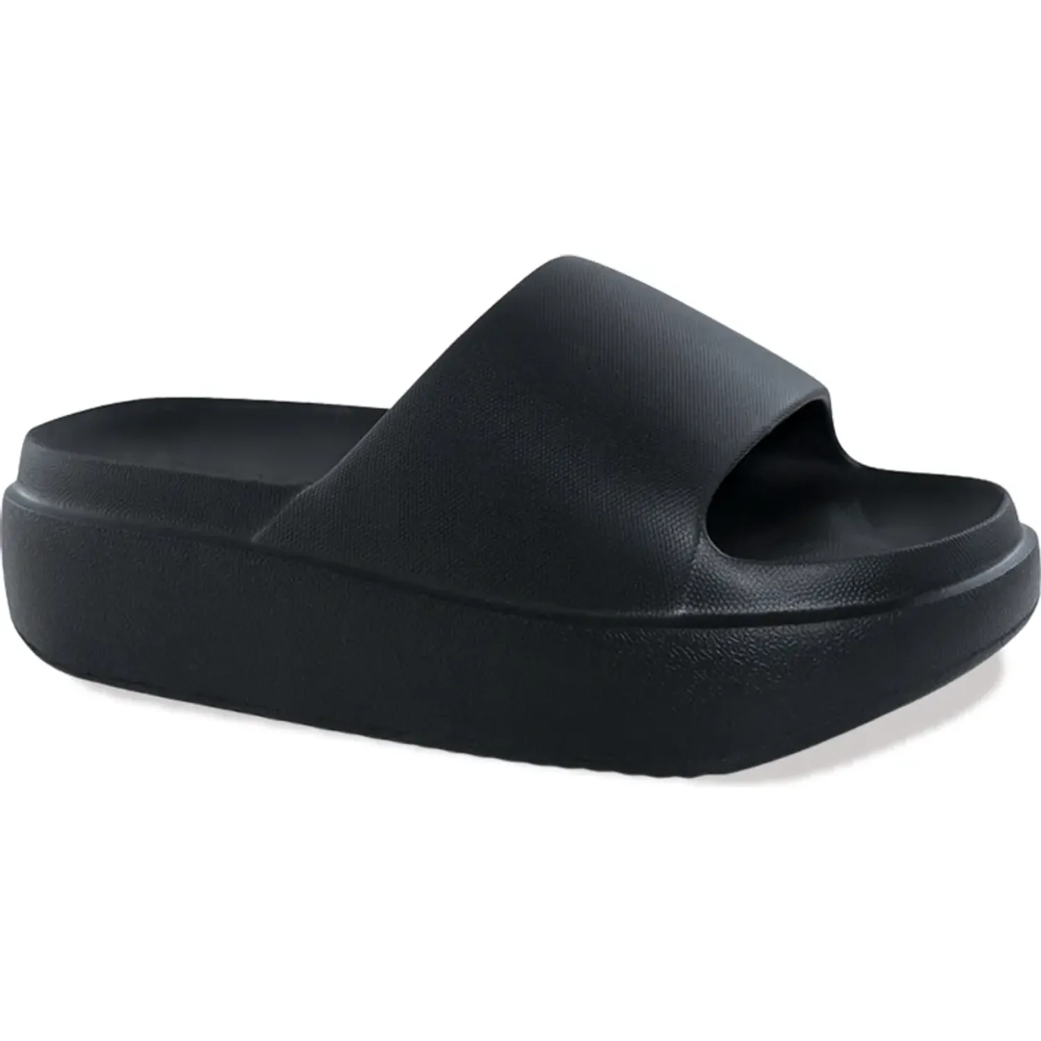 Sandalias Beach Mujer De Goma Eva Minerva color negro | Platanitos