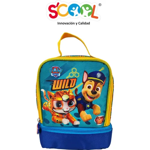 Scool Azul Lonchera Escolar Niño 2 Niveles Magic Paw Patrol
