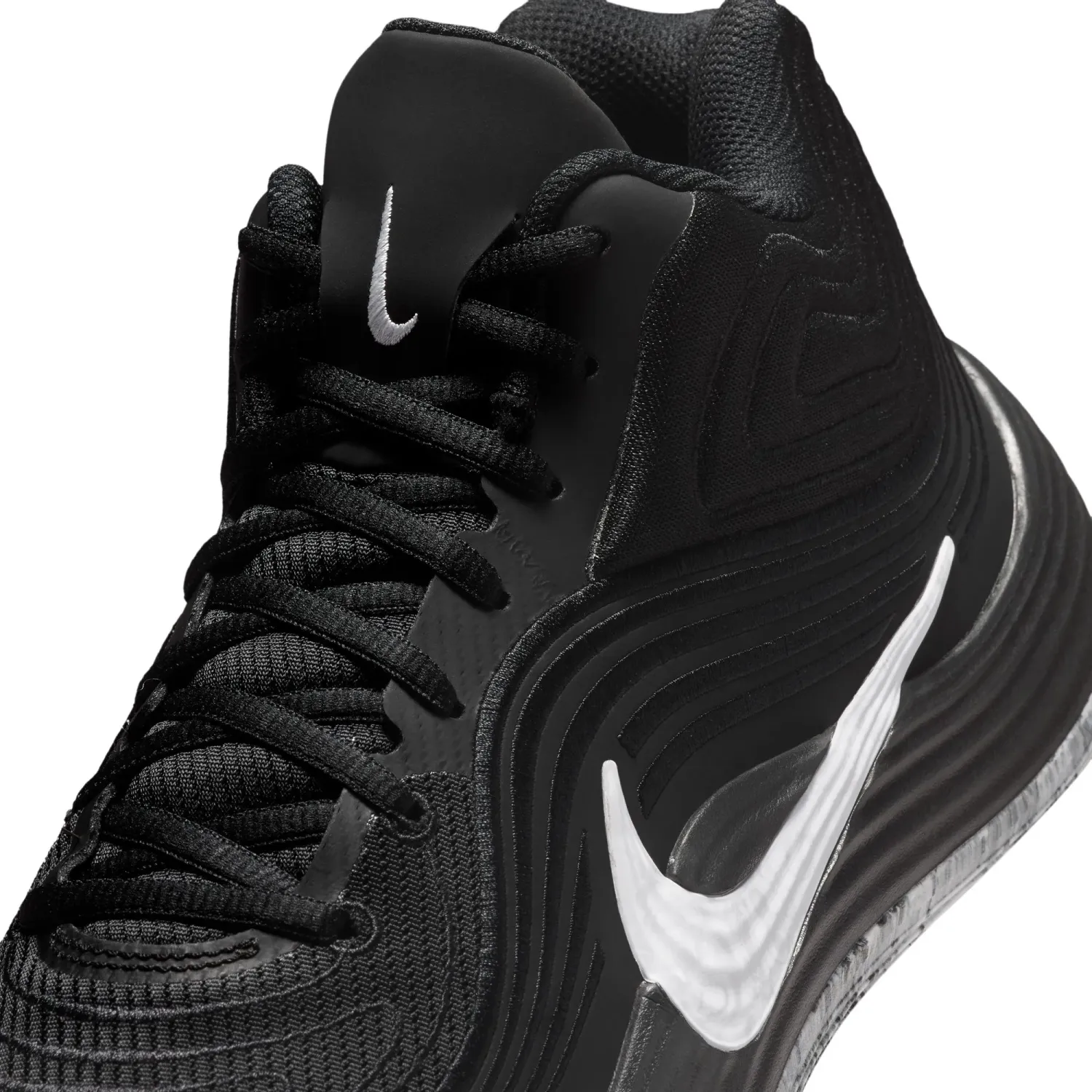 Zapatillas Nike De  Basquet Hombre Precision 8 Mid color negro | Platanitos