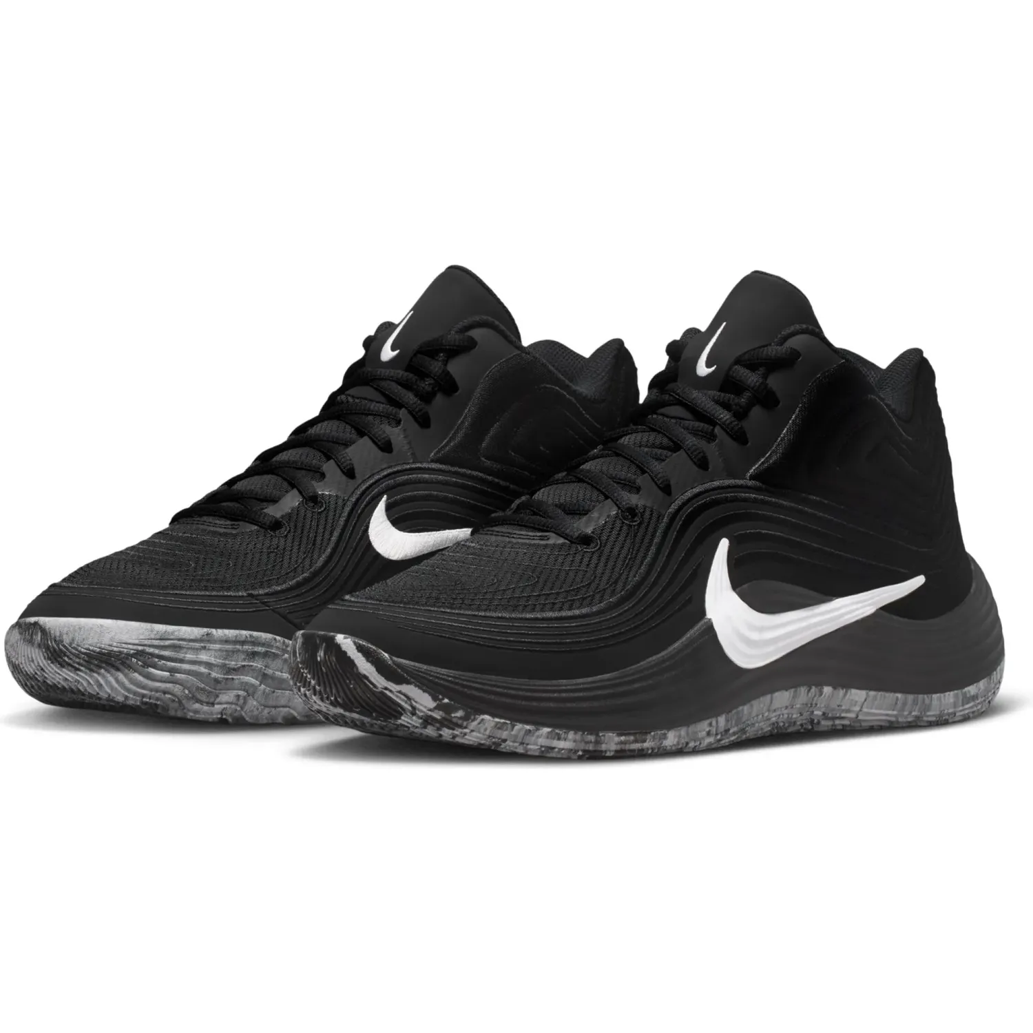 Zapatillas Nike De  Basquet Hombre Precision 8 Mid color negro | Platanitos