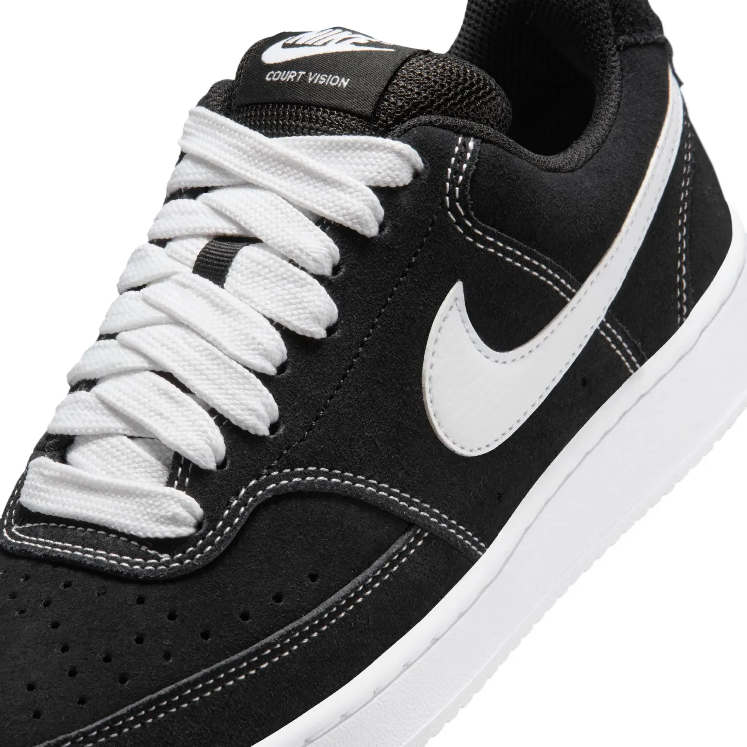 Zapatillas Nike Urbanas Mujer W Court Vision Lo Fl color negro | Platanitos