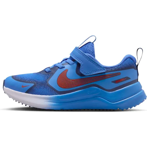 Zapatillas Nike Urbanas Niños Cosmic Runner Swoosh Ps color azul | Platanitos
