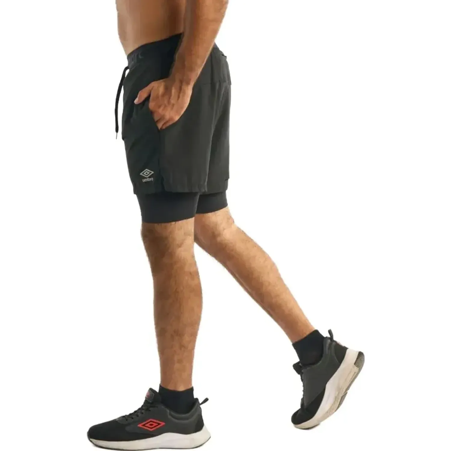 Umbro Short Umbro Deportivo Hombre Hybrid Short color negro | Platanitos