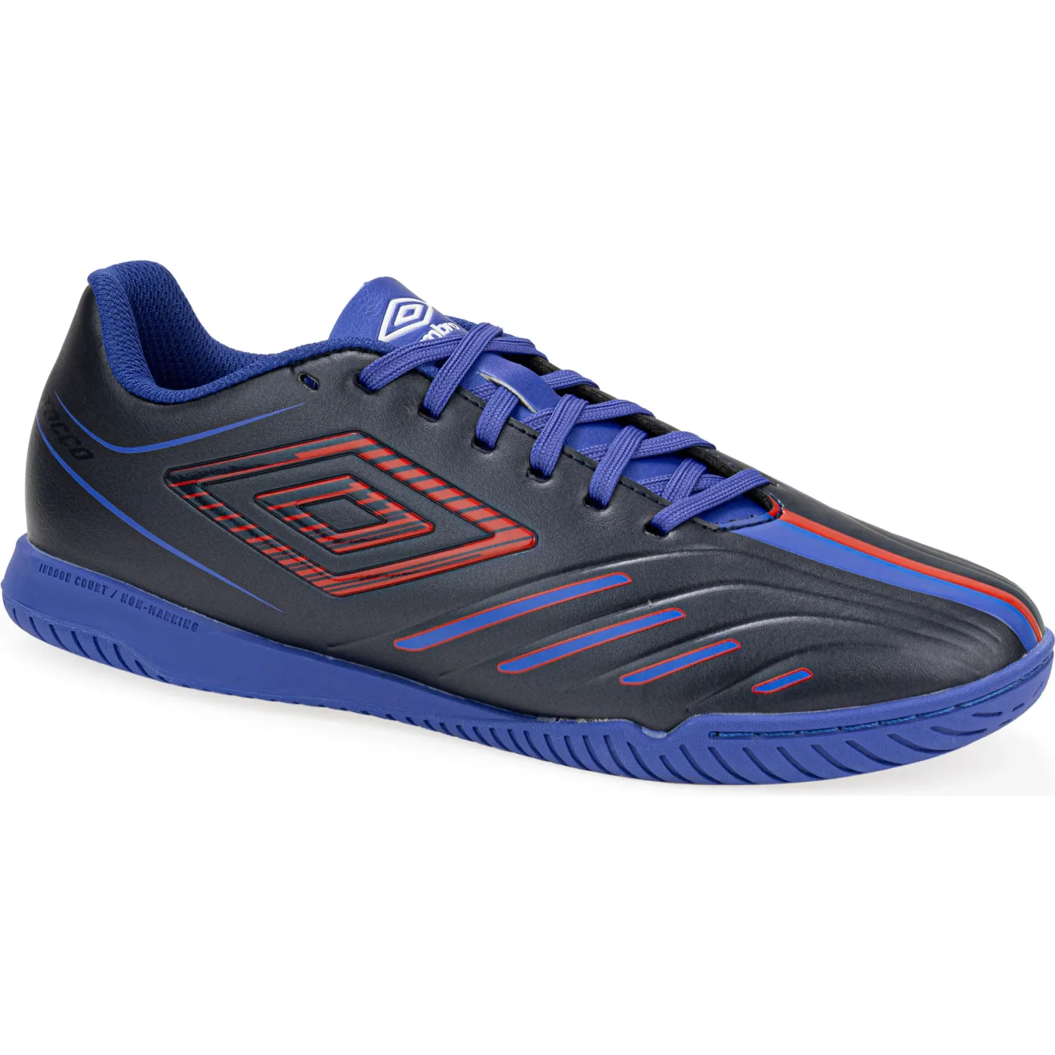 Zapatillas Umbro De Futbol Hombre Tocco Vi Squad Ic color negro / azulino | Platanitos