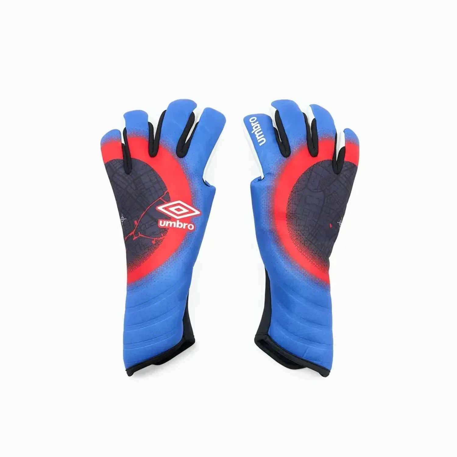 Guantes Umbro De Futbol Hombre Neo League Goalkeeper Glove Dps color azulino / rojo | Platanitos