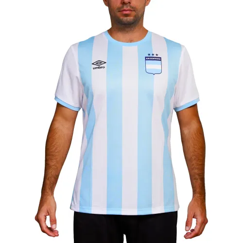 Camiseta Umbro Deportiva Hombre Futbol Tournament Jersey Ss Mens - Argentina color blanco | Platanitos