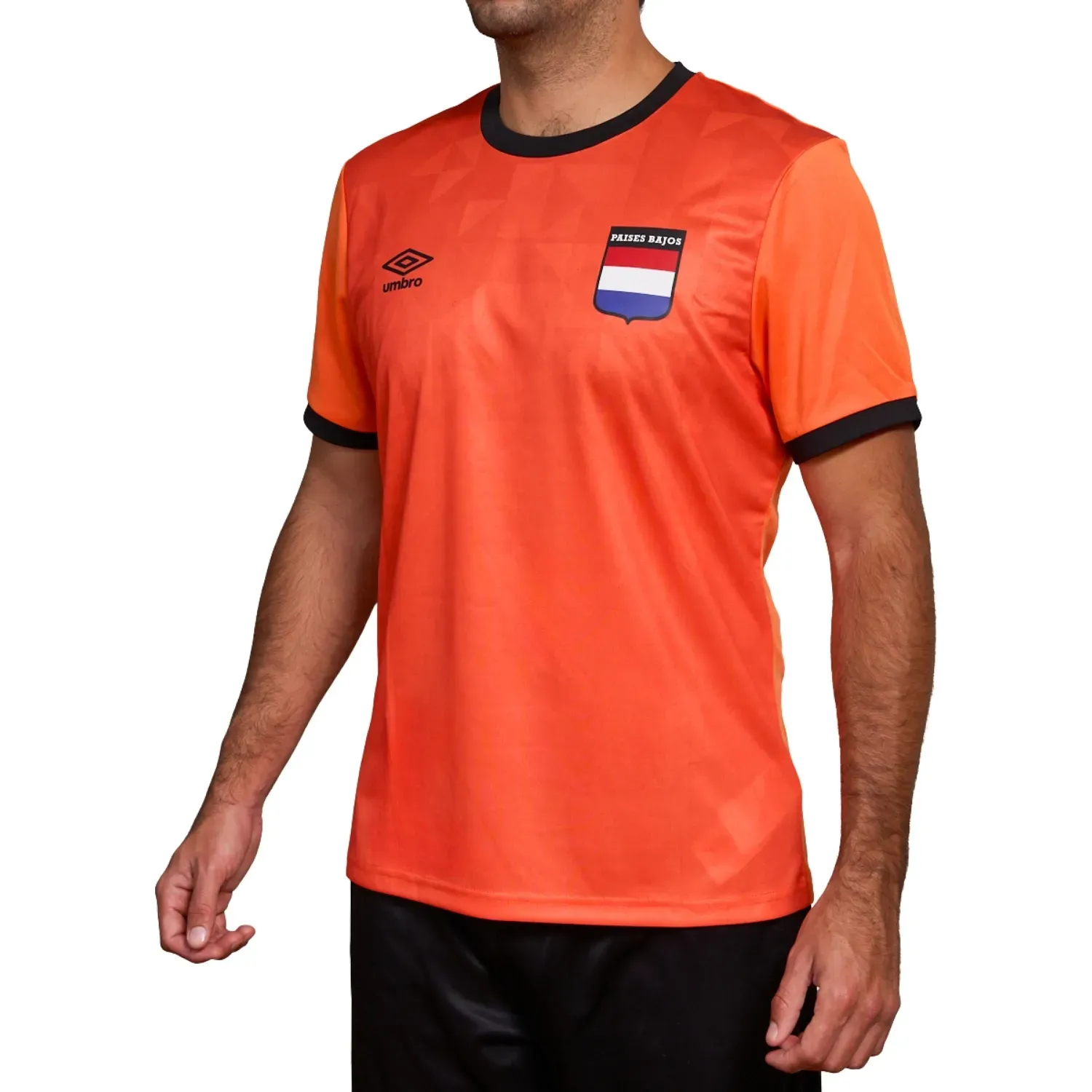Camiseta Umbro Deportiva Hombre Futbol Tournament Jersey Ss Mens - Holanda color naranja / verde | Platanitos