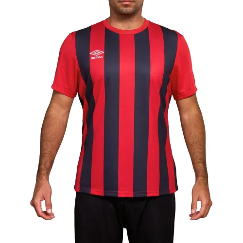 Camiseta Umbro Futbol Hombre Kstwj01 Striped Jersey Ss - Adult color rojo | Platanitos
