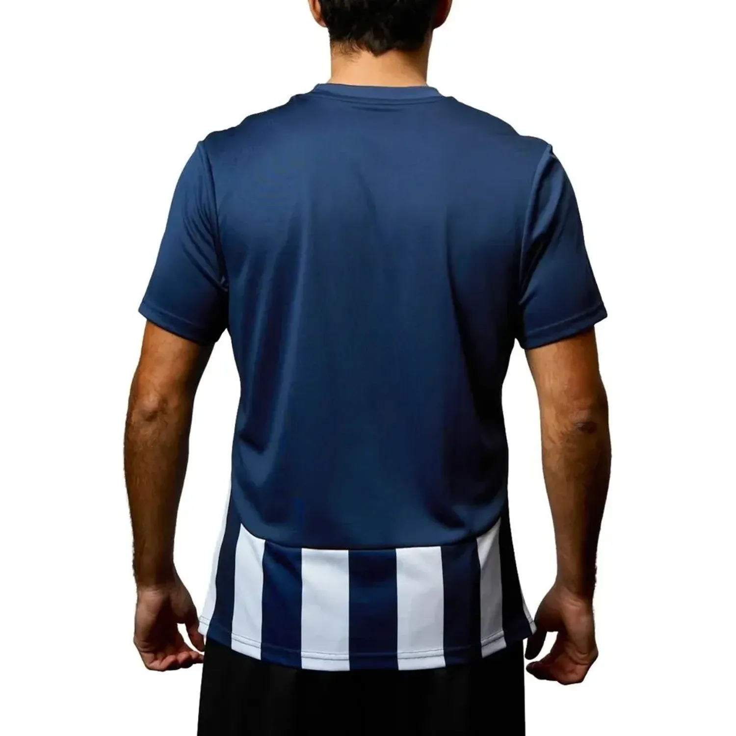 Camiseta Umbro Futbol Hombre Kstwj01 Striped Jersey Ss - Adult color azul / blanco | Platanitos