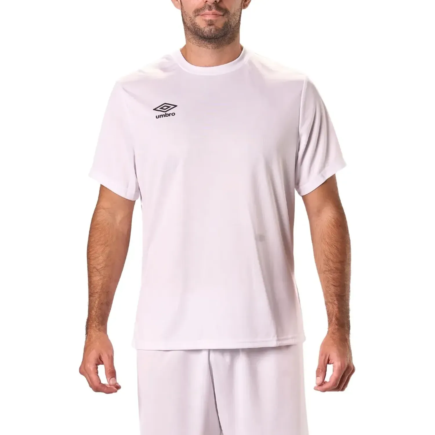 Camiseta Umbro Deportiva Hombre Futbol Team Jersey Ss color blanco | Platanitos