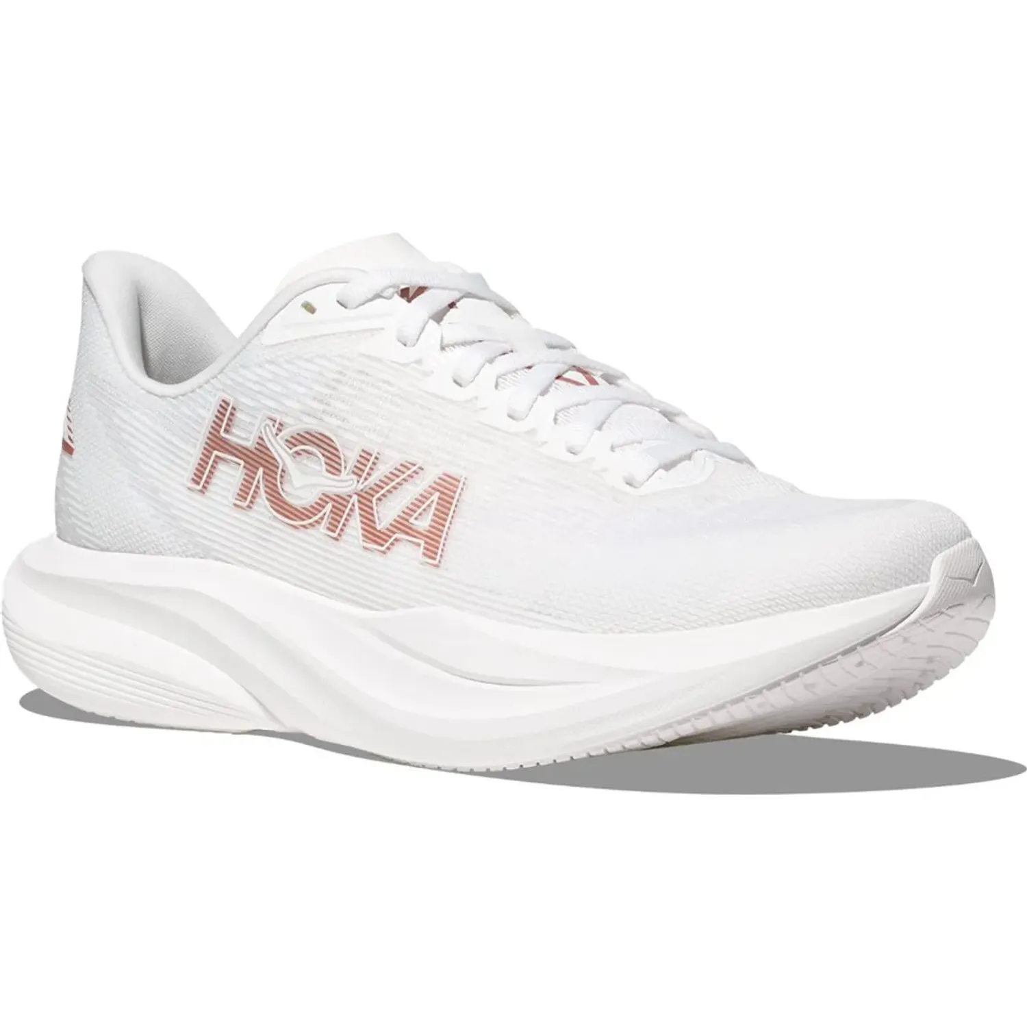 Zapatillas Hoka Running Mujer Mach 7 color blanco | Platanitos