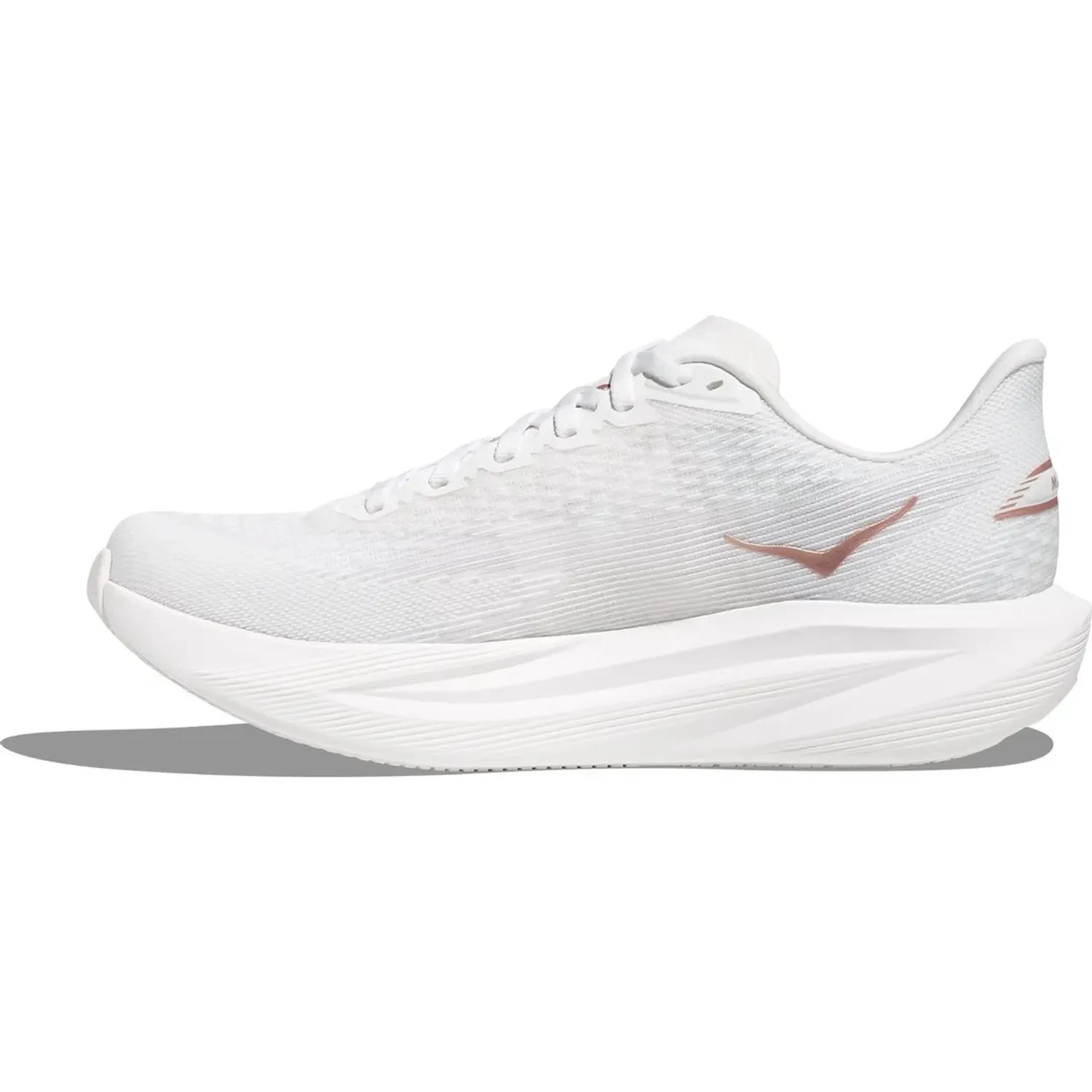Zapatillas Hoka Running Mujer Mach 7 color blanco | Platanitos
