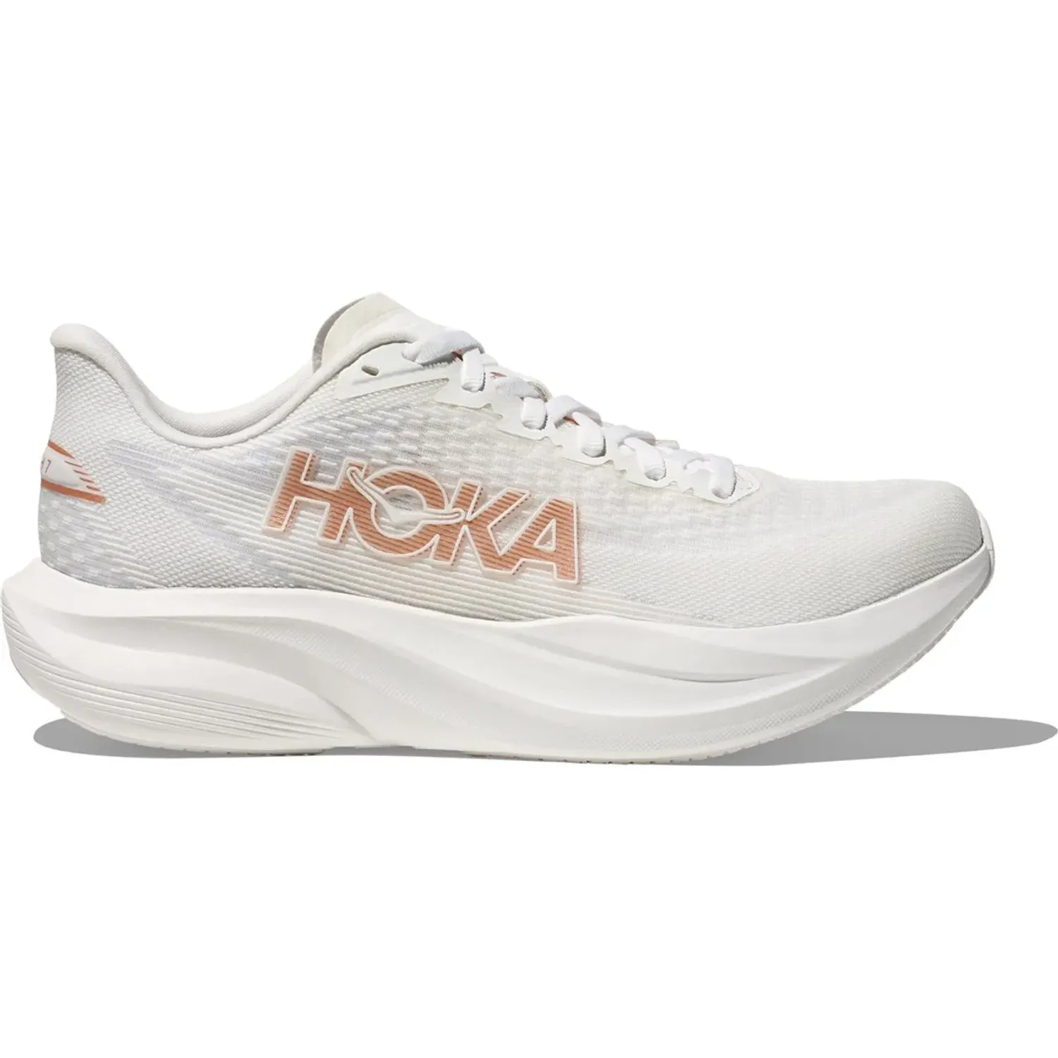 Zapatillas Hoka Running Mujer Mach 7 color blanco | Platanitos