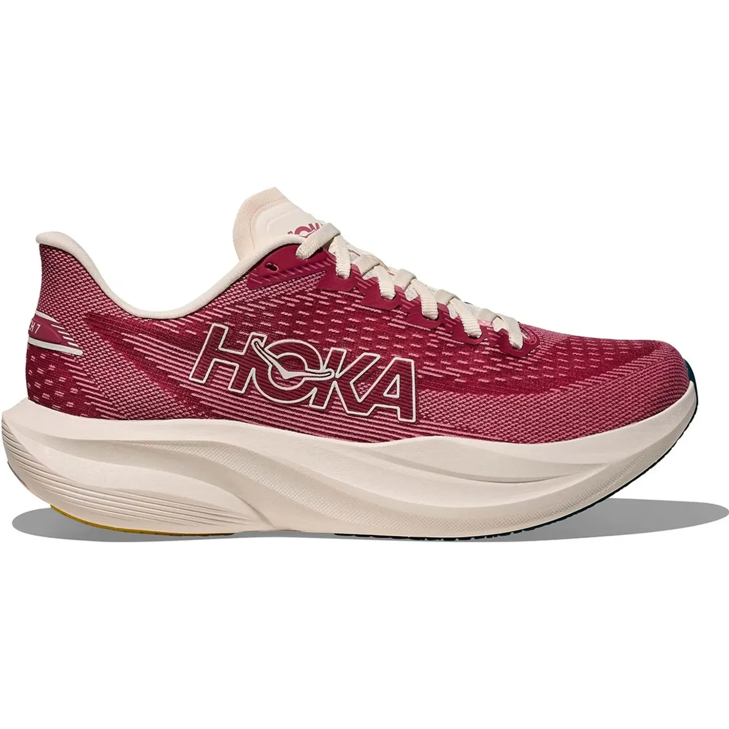 Zapatillas Hoka Running Mujer Mach 7 color rojo | Platanitos