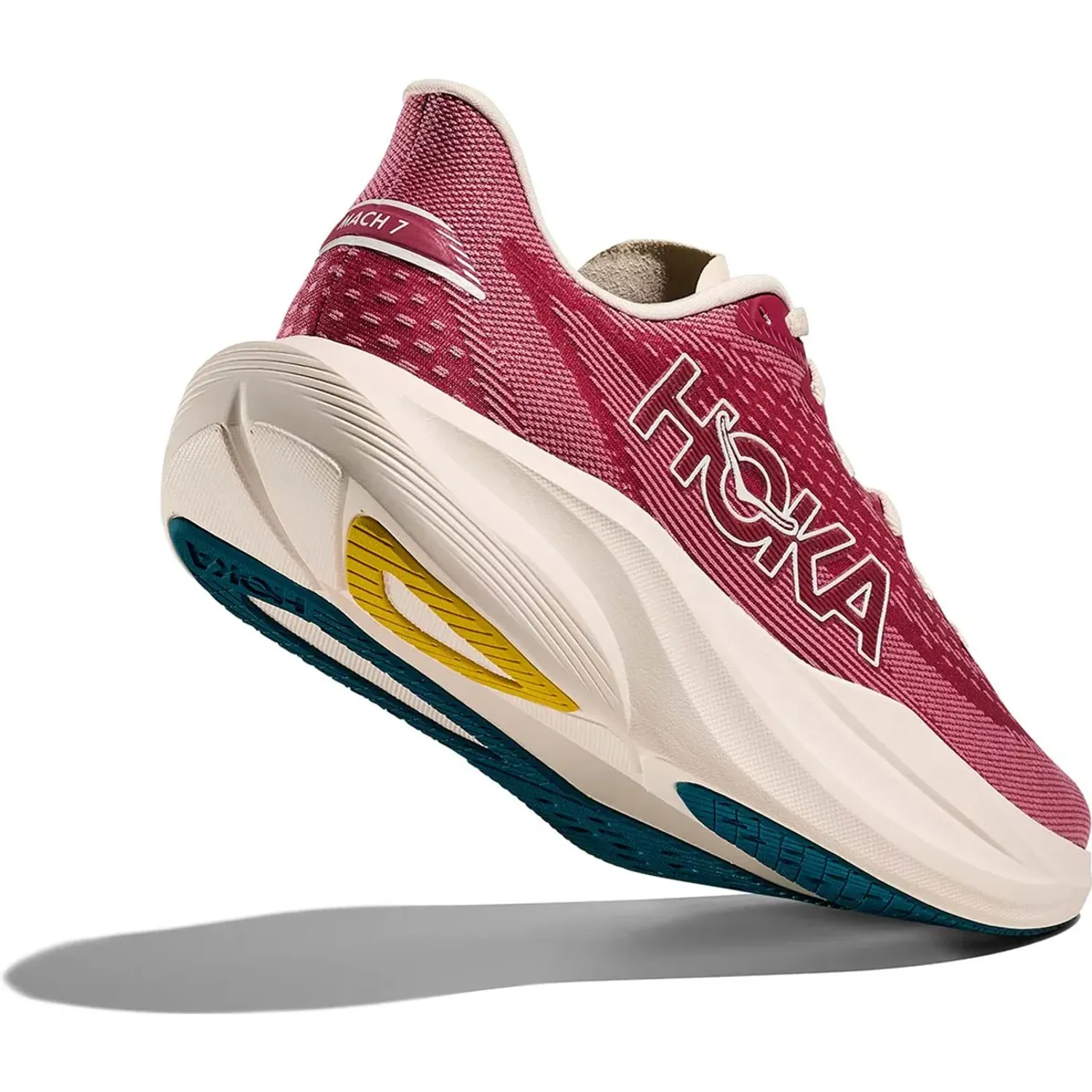 Zapatillas Hoka Running Mujer Mach 7 color rojo | Platanitos