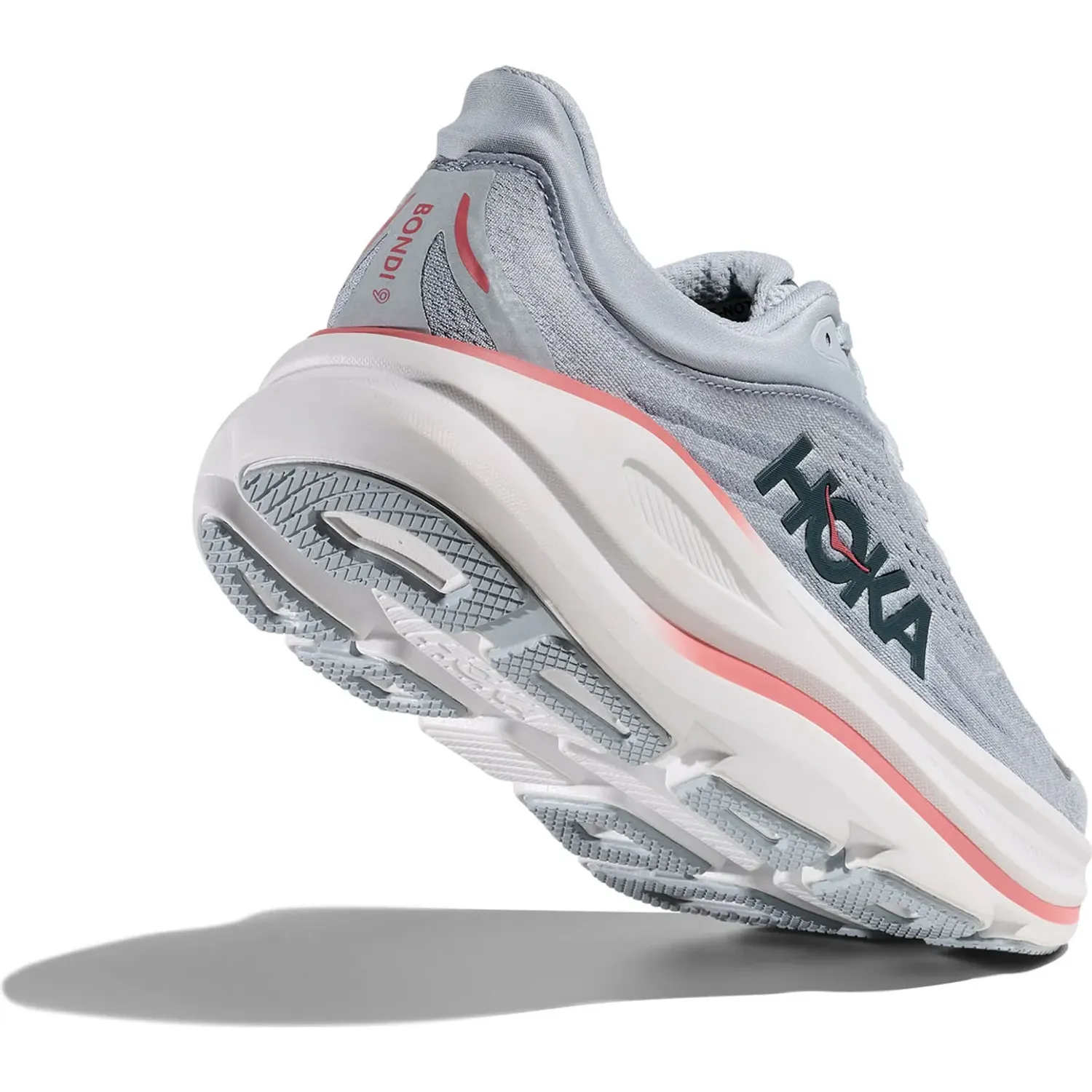 Zapatillas Hoka Running Mujer Bondi 9 color gris | Platanitos