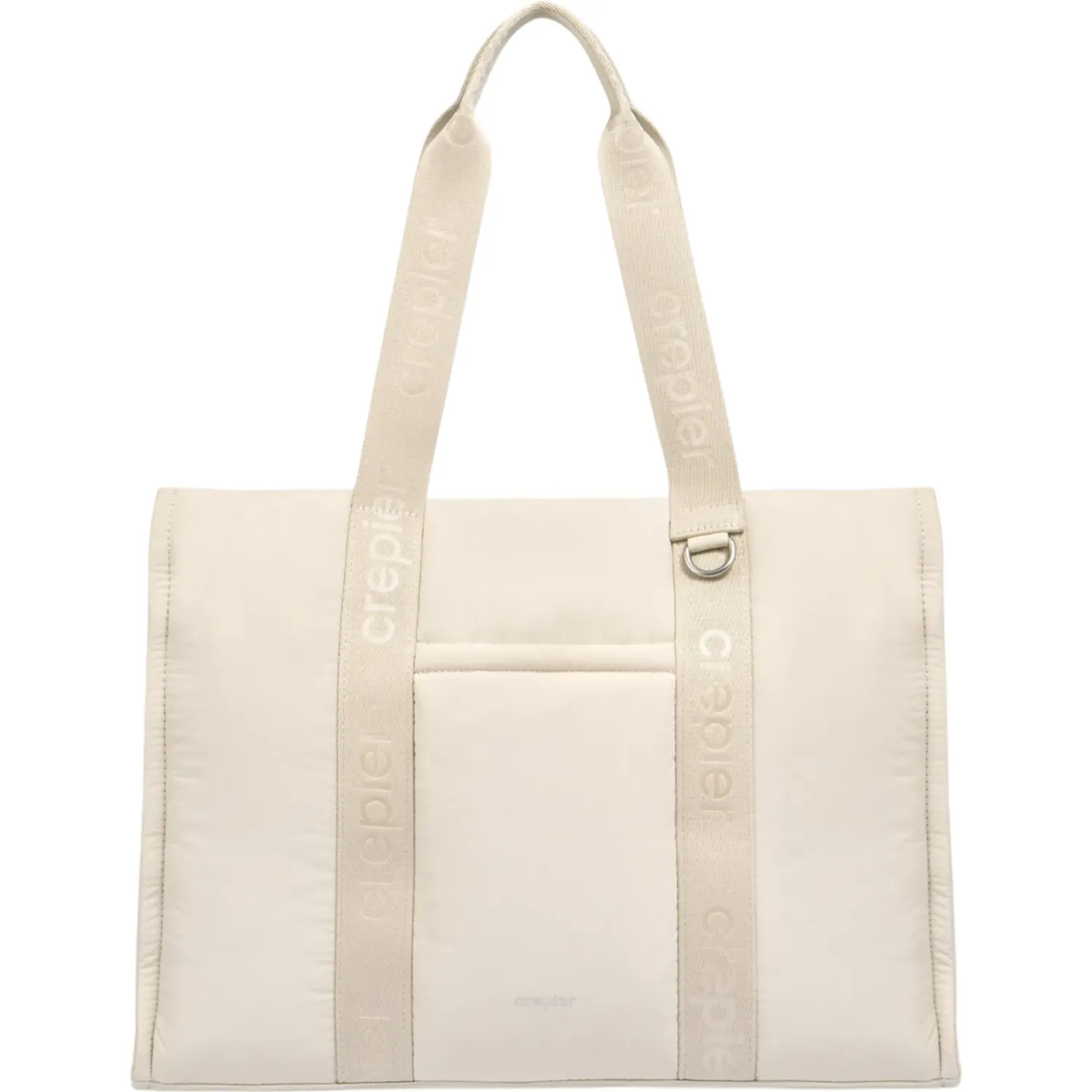 Tote Crepier Portalaptop Mujer Tianna Grande color beige | Platanitos